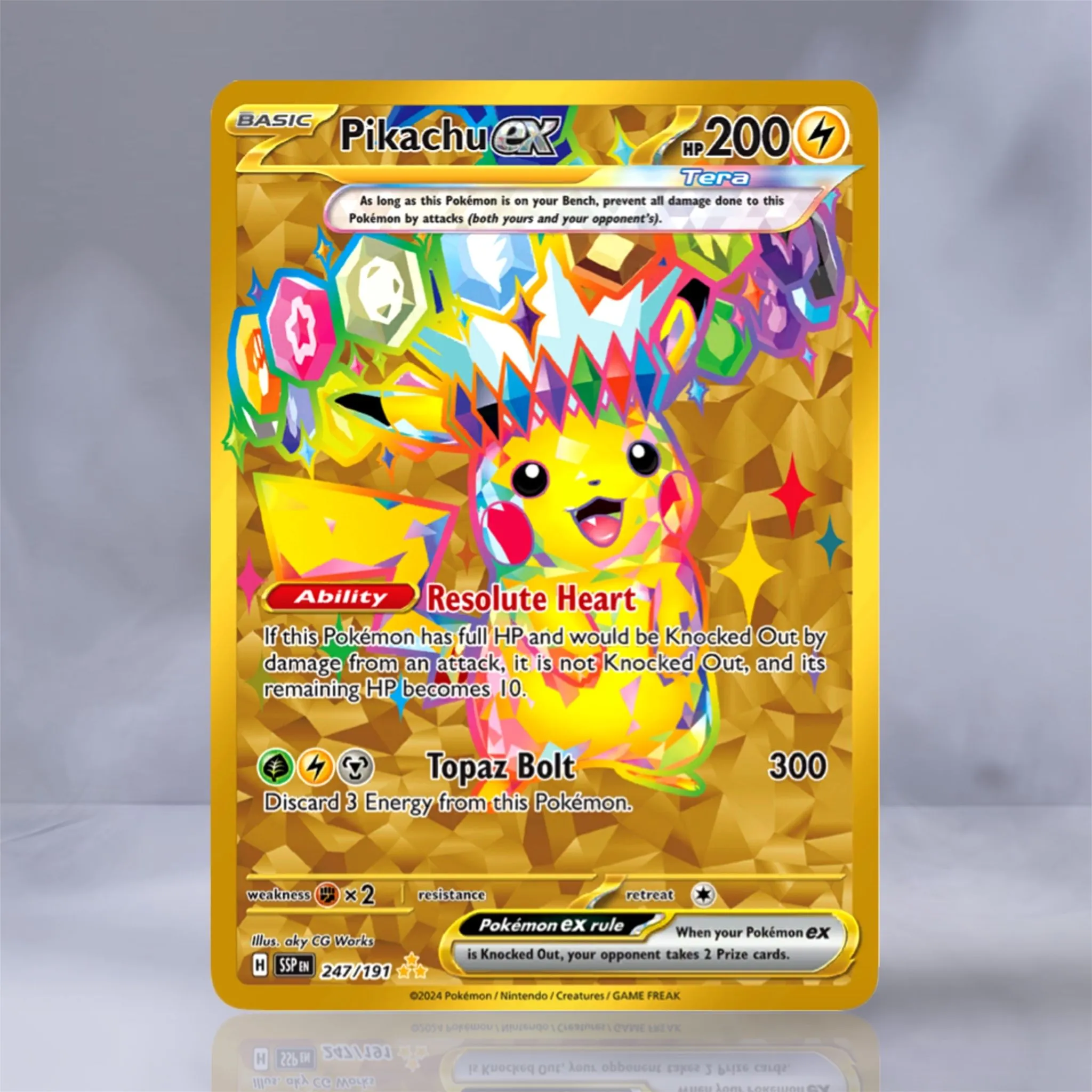 Pikachu ex 2024 Pokmon Surging Sparks 247/191 Hyper Rare Secret | MINT   Whatnot: Shop, Sell, Connect