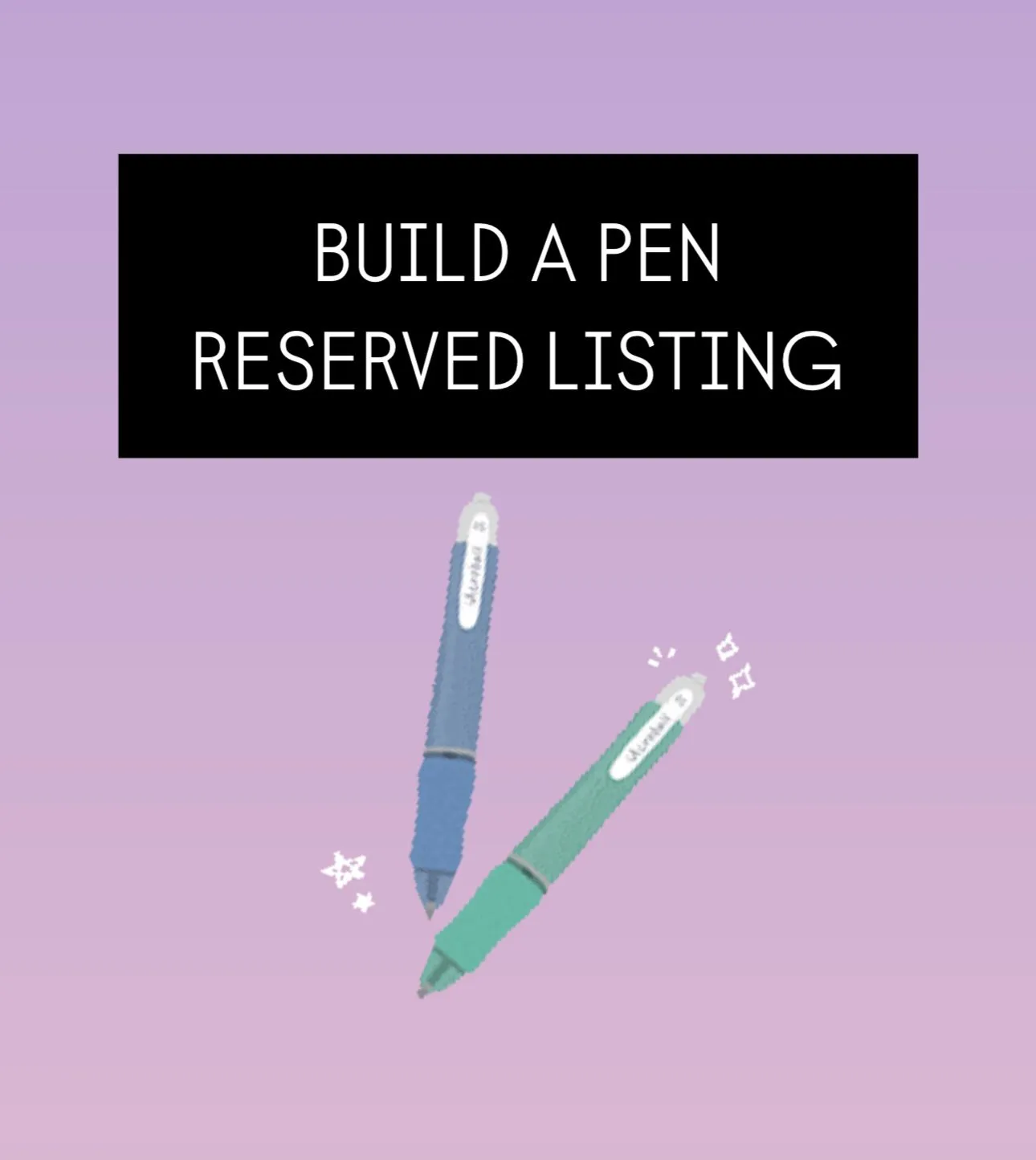 Product image for Build a Pen Reserved Listing