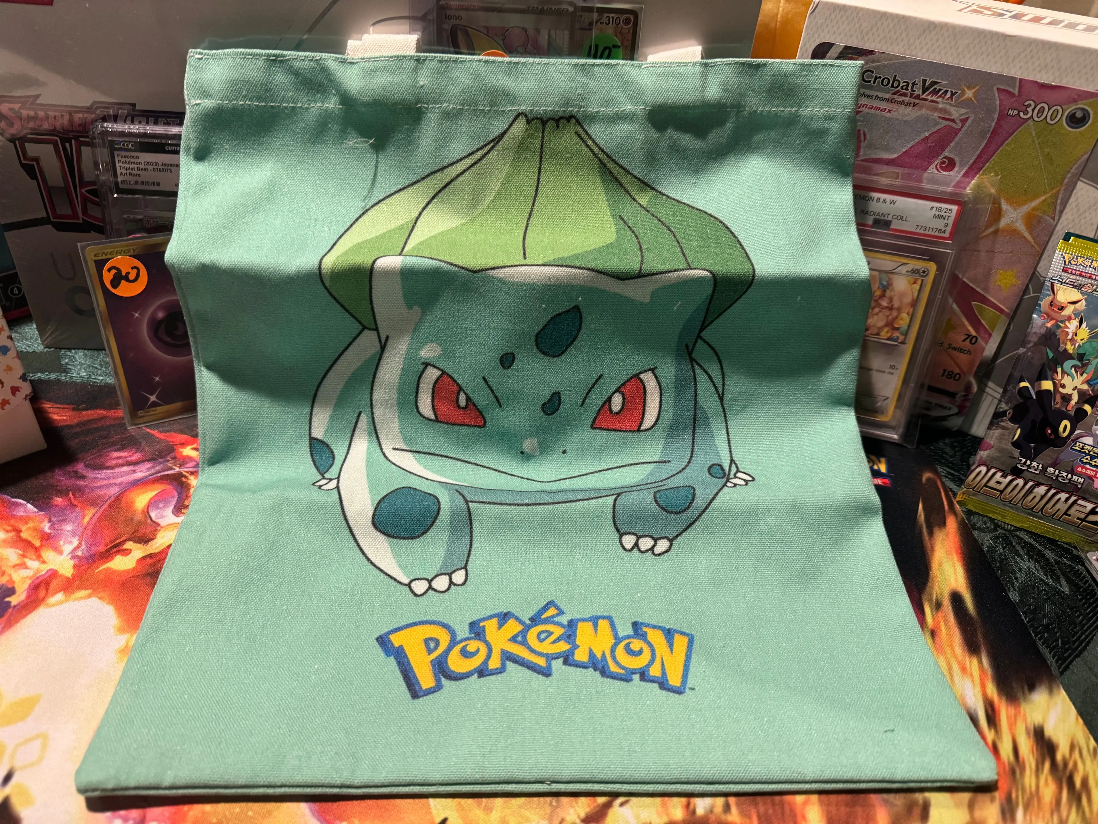 Product image for Bulbasaur double sided canvas tote