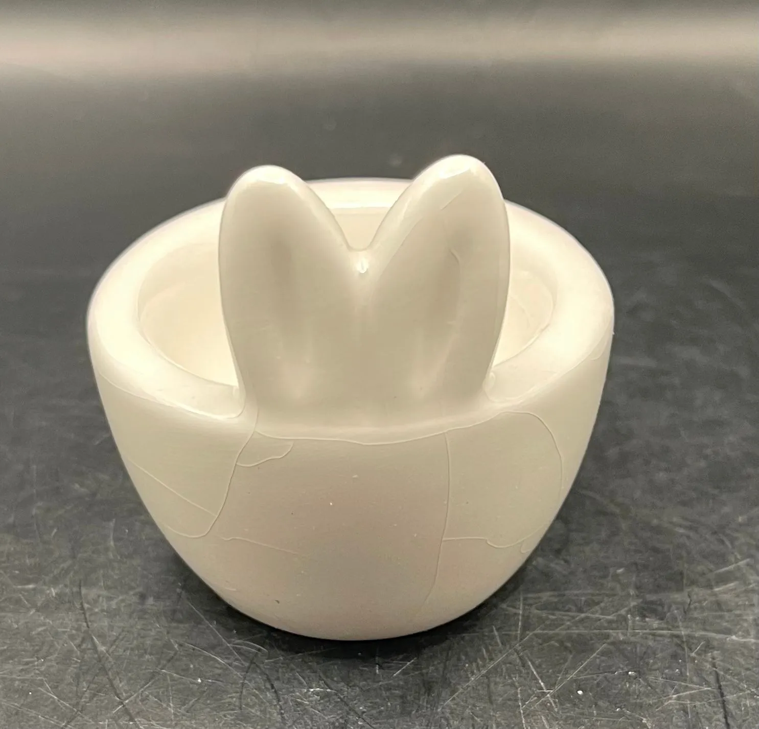 Product image for E111  Ceramic Rabbit Ears Egg Cup