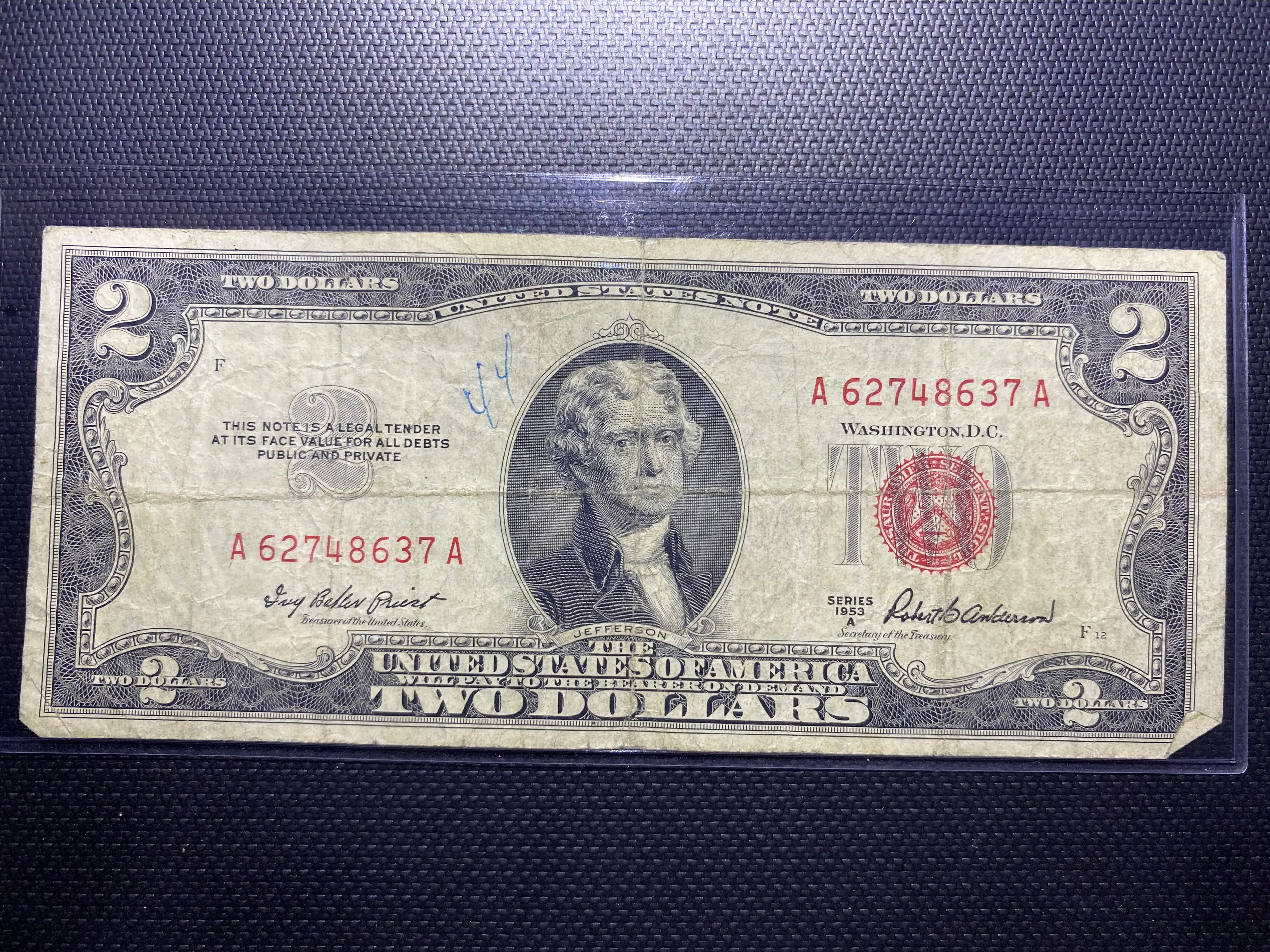 Product image for 1953A $2 Red Note
