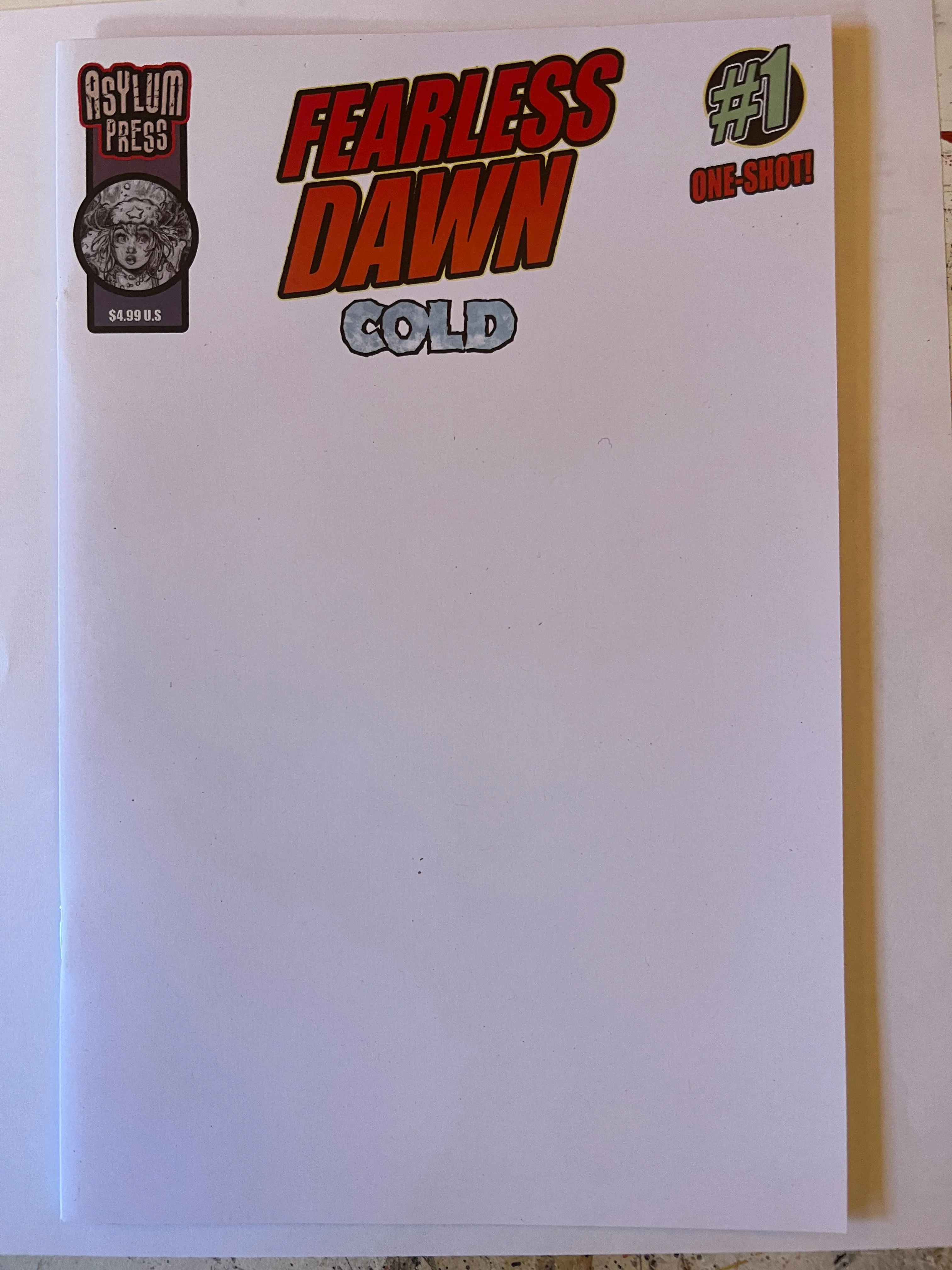 Product image for Fearless Dawn: Cold #1C one shot by Steve Mannion