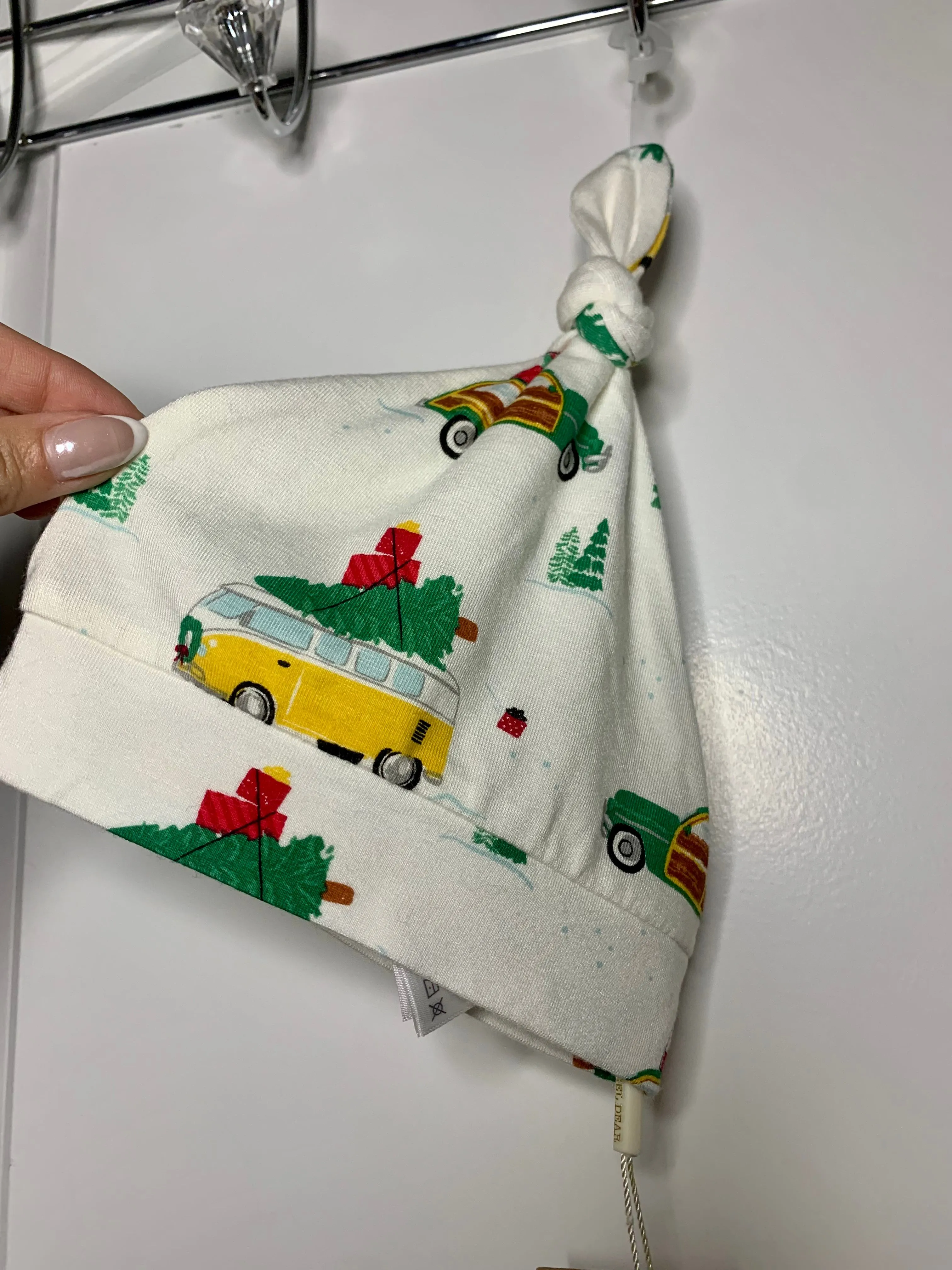 Product image for Angel Dear bamboo baby Christmas tree knotted hat NWT 0-3M