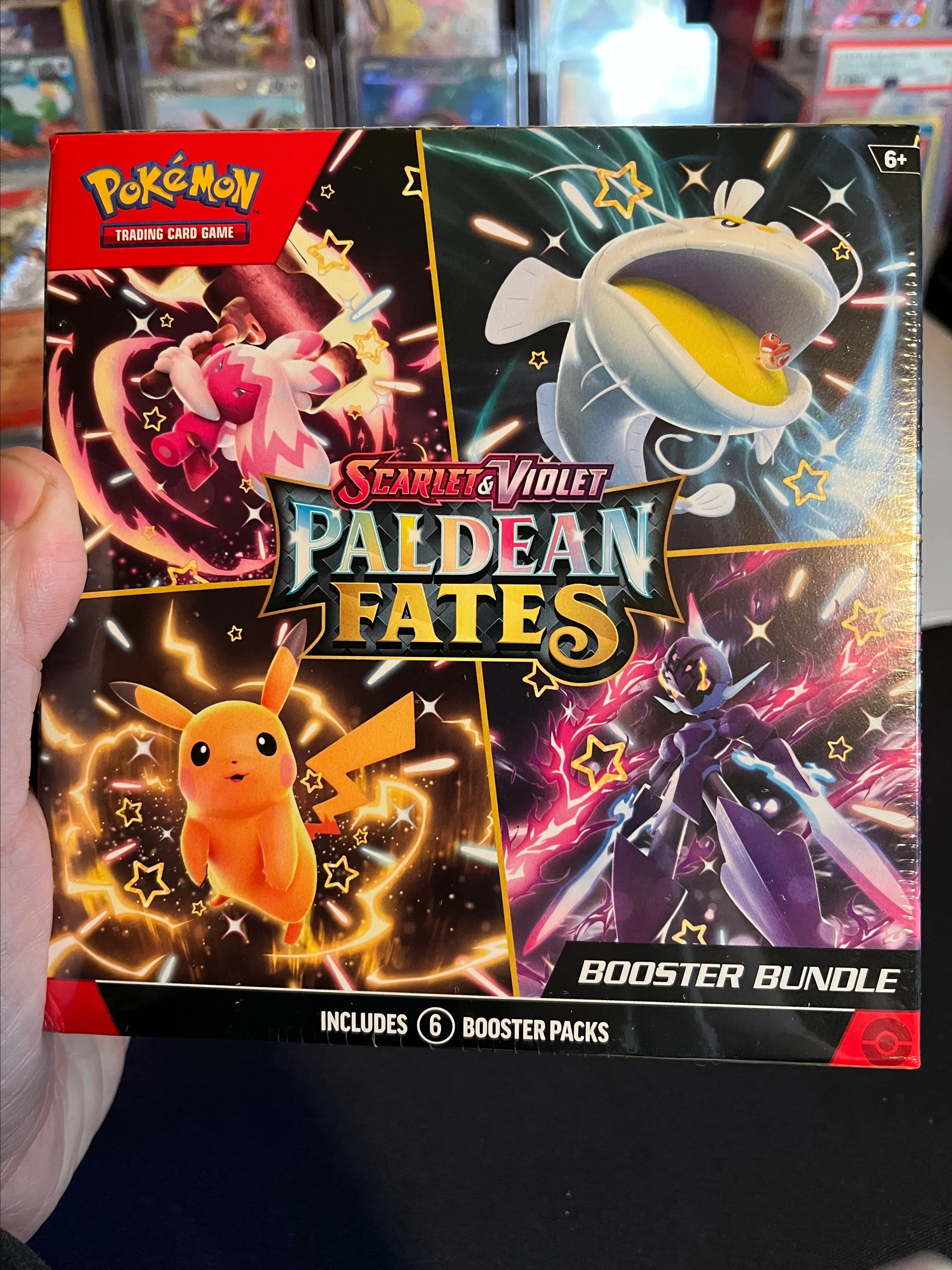 Product image for Paldean Fates 6 pack booster bundle
