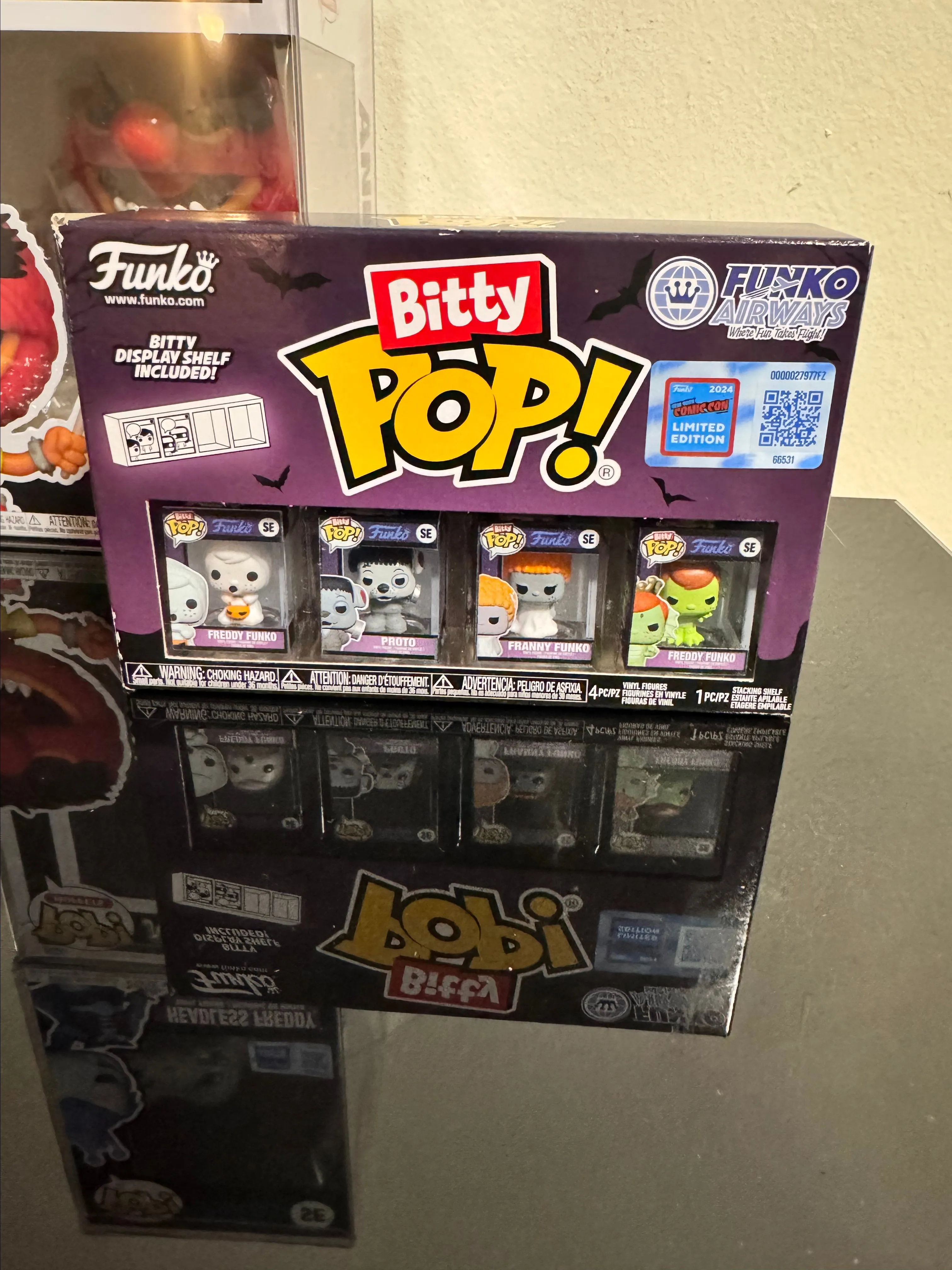 Product image for Funko Airways Bitty Pop Set Halloween Franny Freddy NYCC 2024 Con Sticker