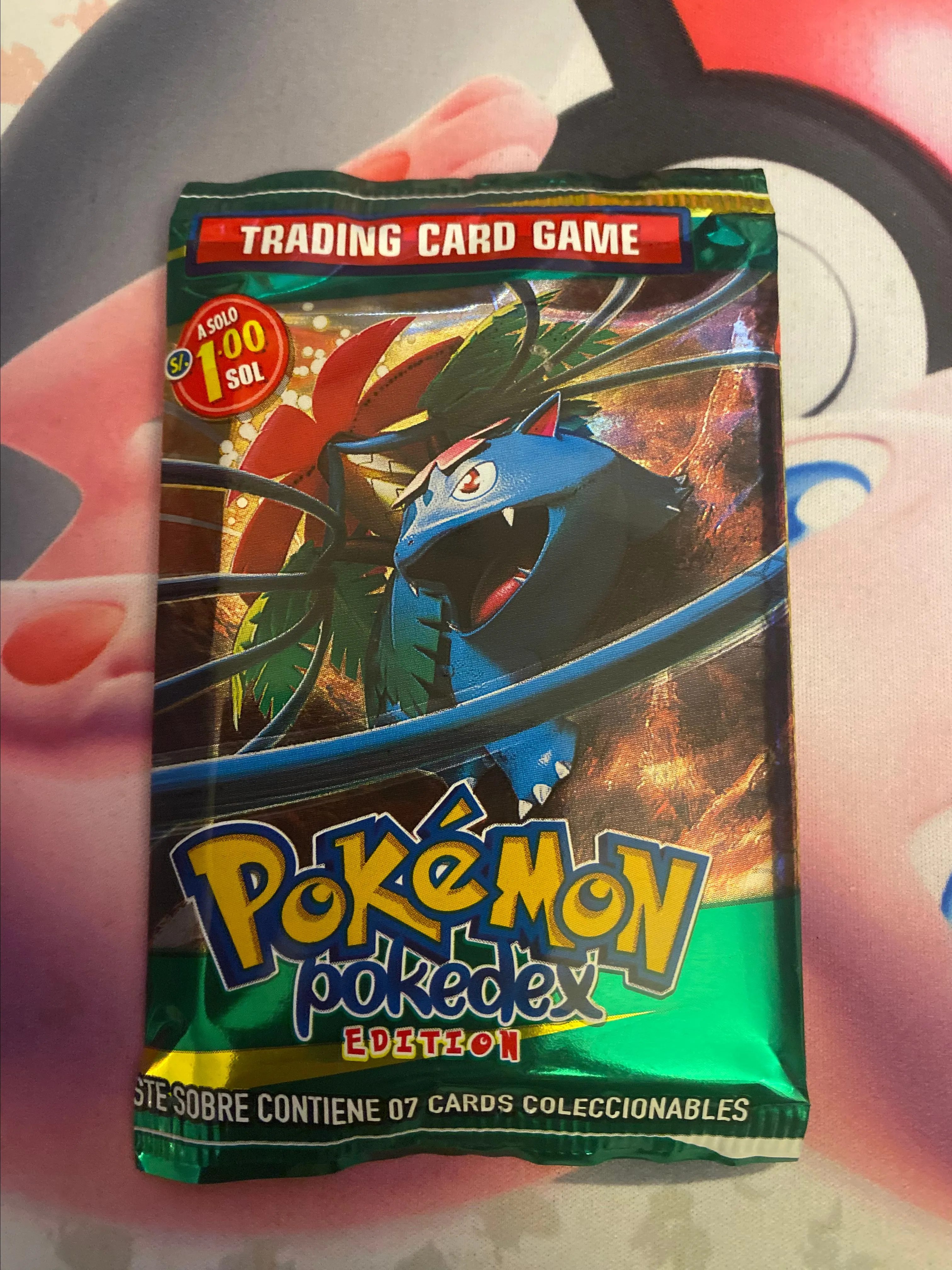 pokemon pokedex edition cards Pokemon Pokedex Sticker Pack (Red) - 5 Stickers + 1 Card, Spanish main image 1