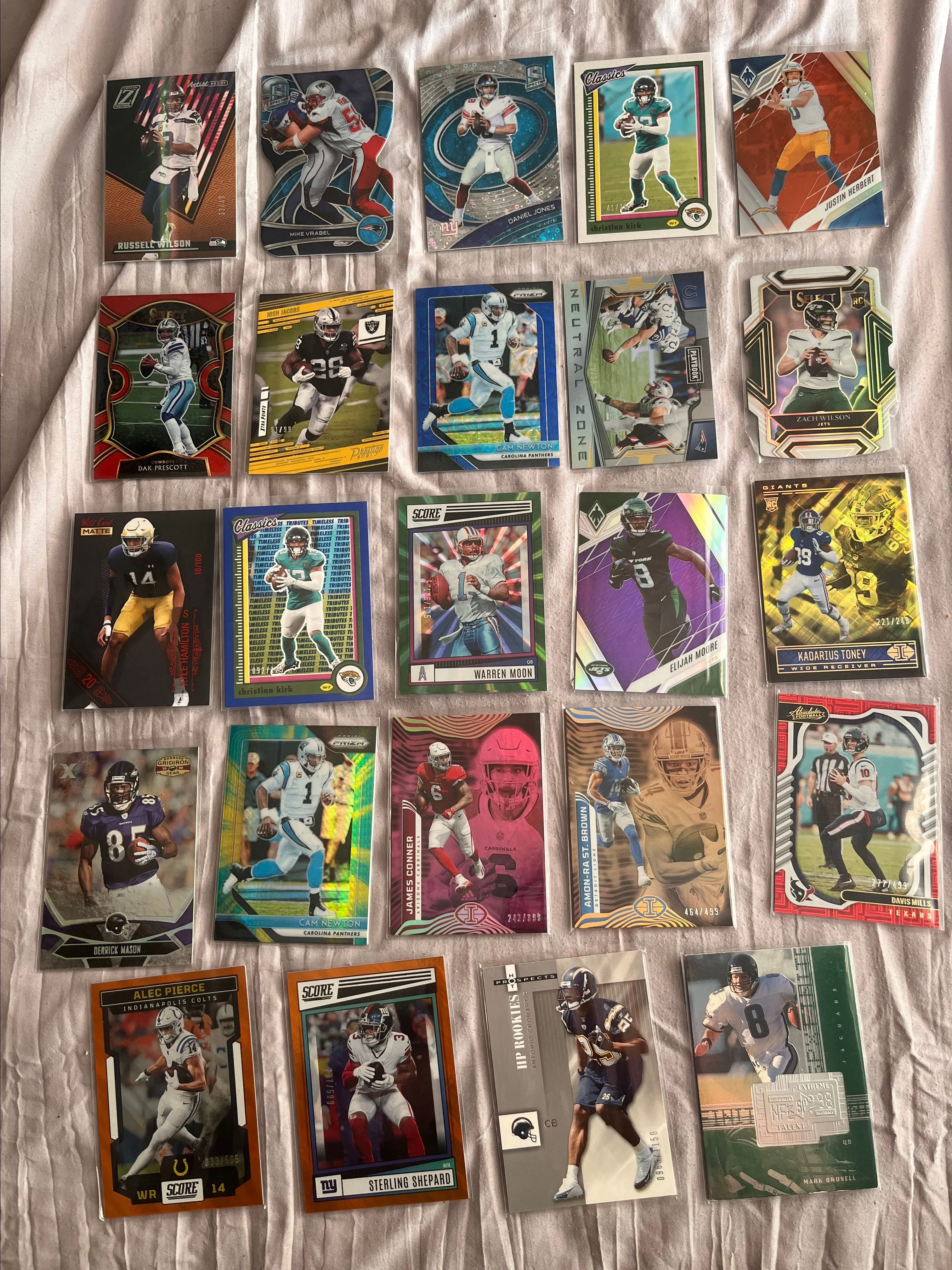Product image for NFL Numbered 25 Card Lot