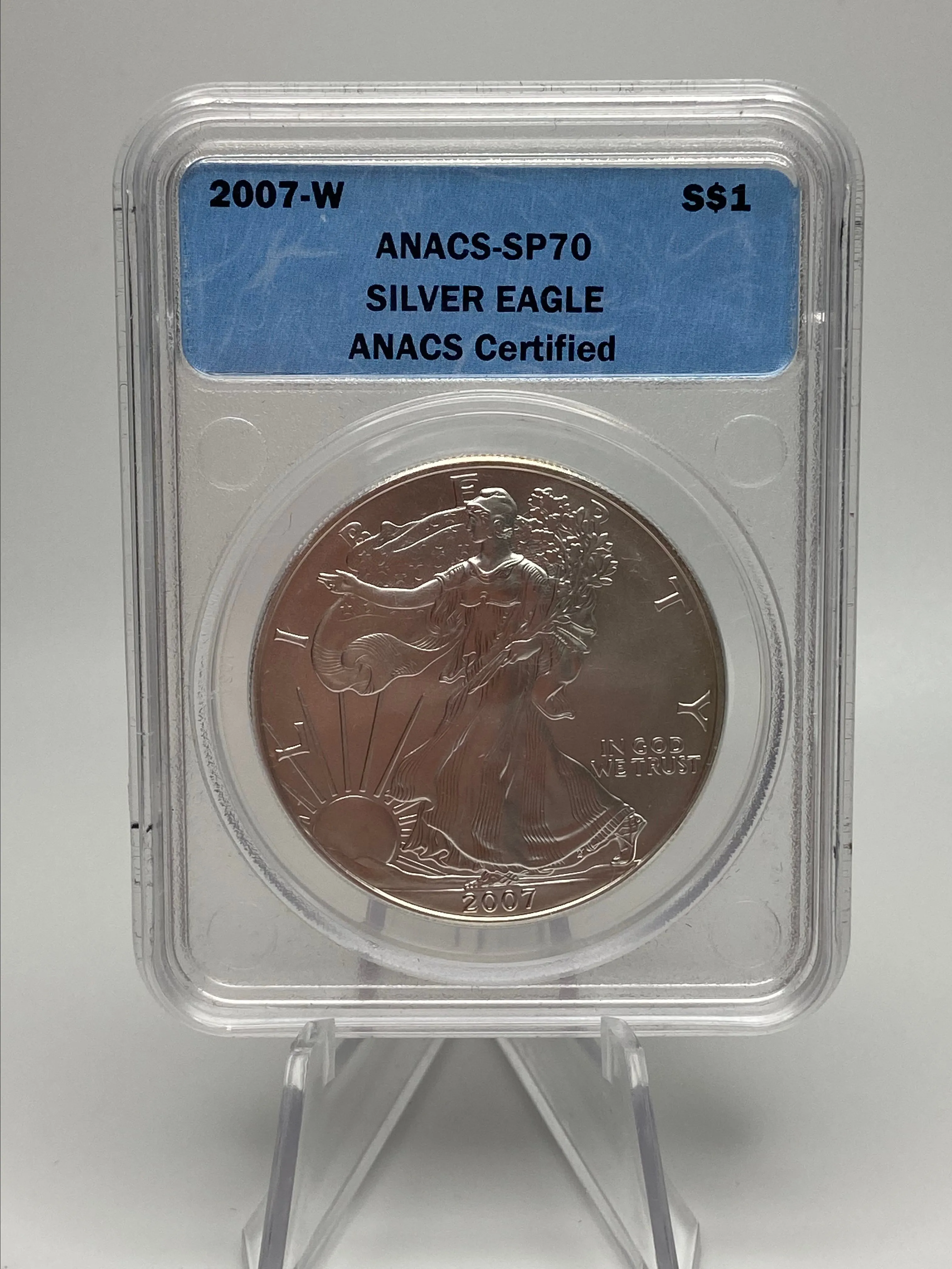 Product image for G4-2007-W ANACS -SP 70 Silver Eagle