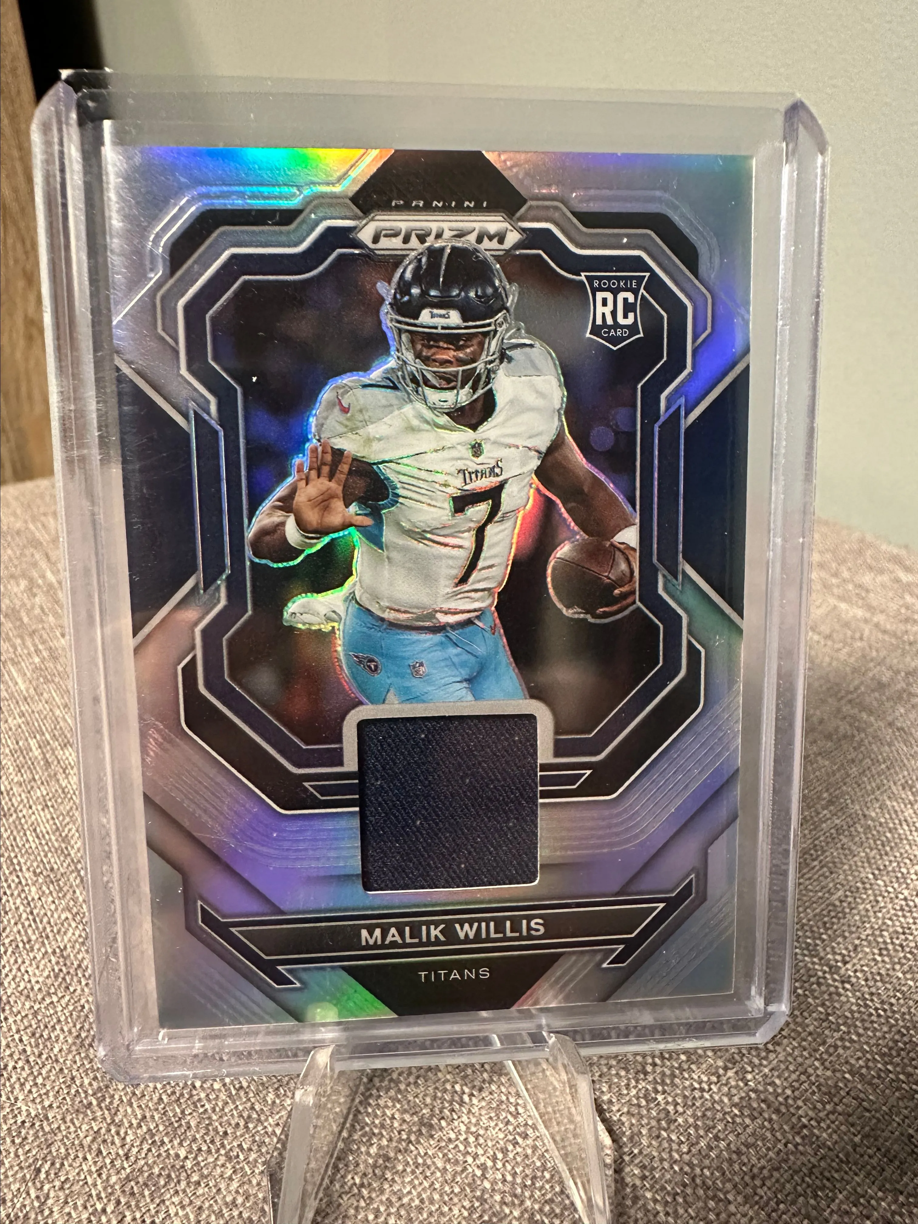 Product image for Malik Willis 2022 Prizm Rookie Silver Rookie Patch