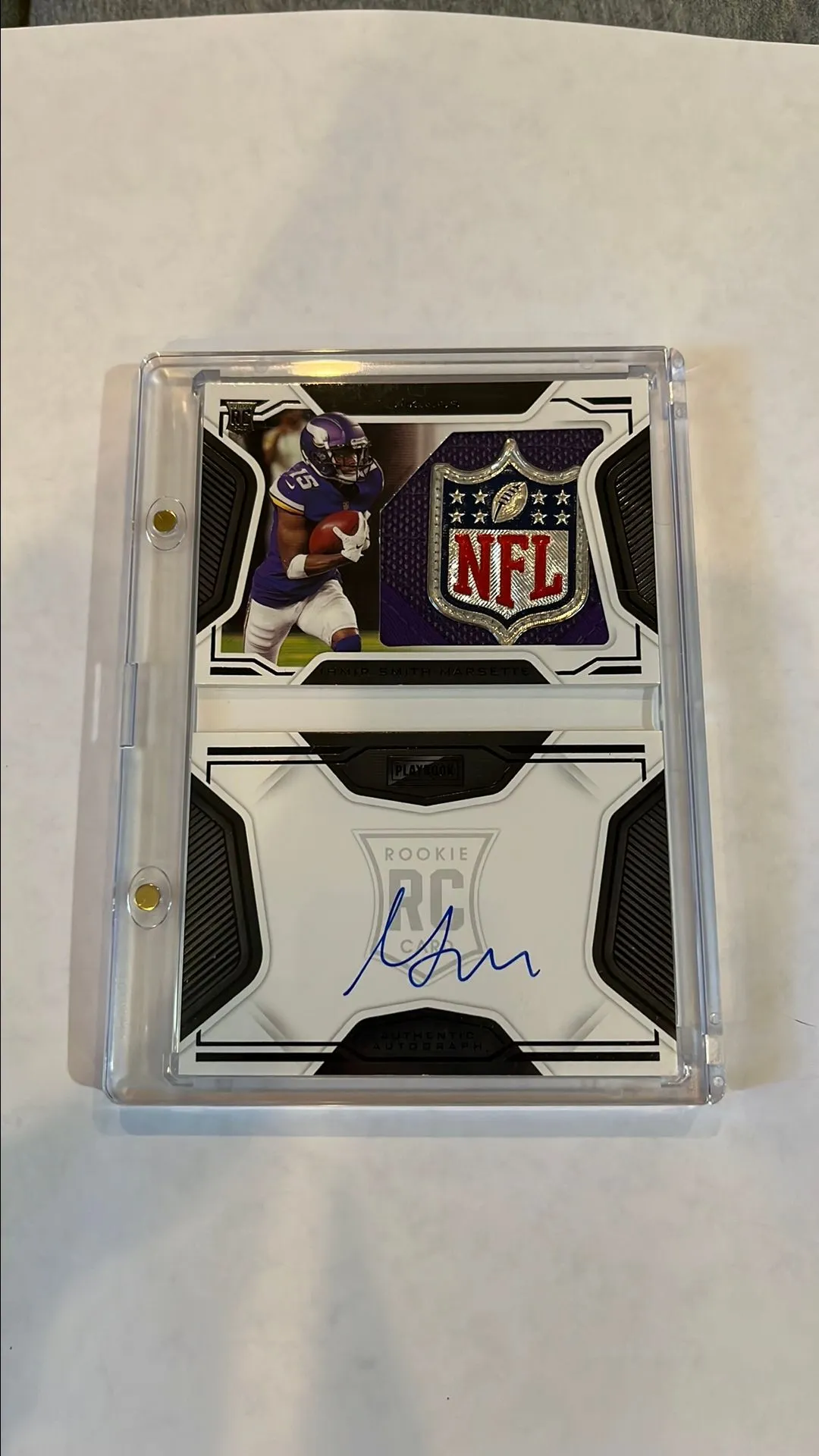 Product image for 1/1 Ihmir Smith-Marsette NFL Shield Patch Auto