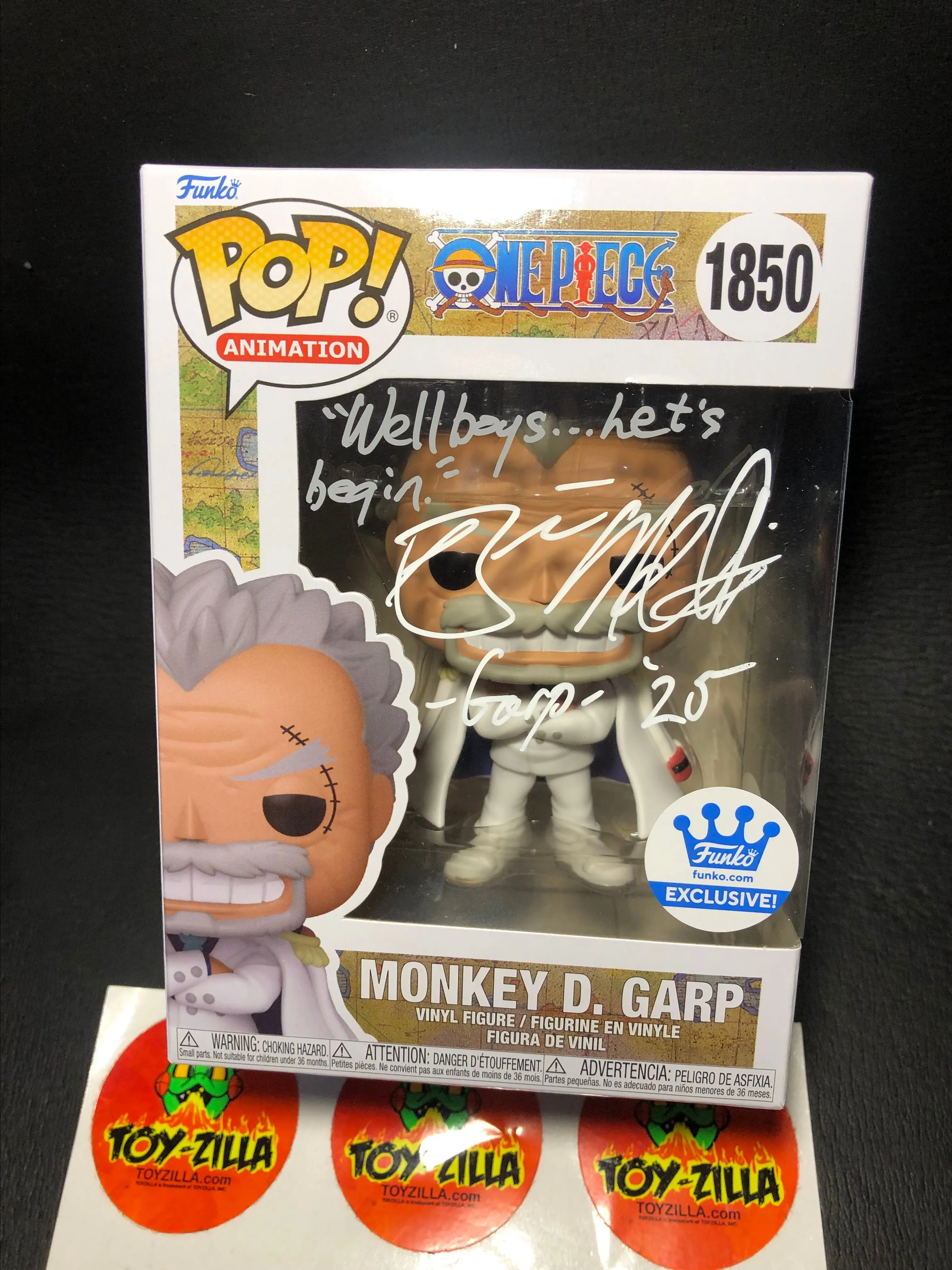 Product image for Monkey D Garp "Let's Begin" Quote POP