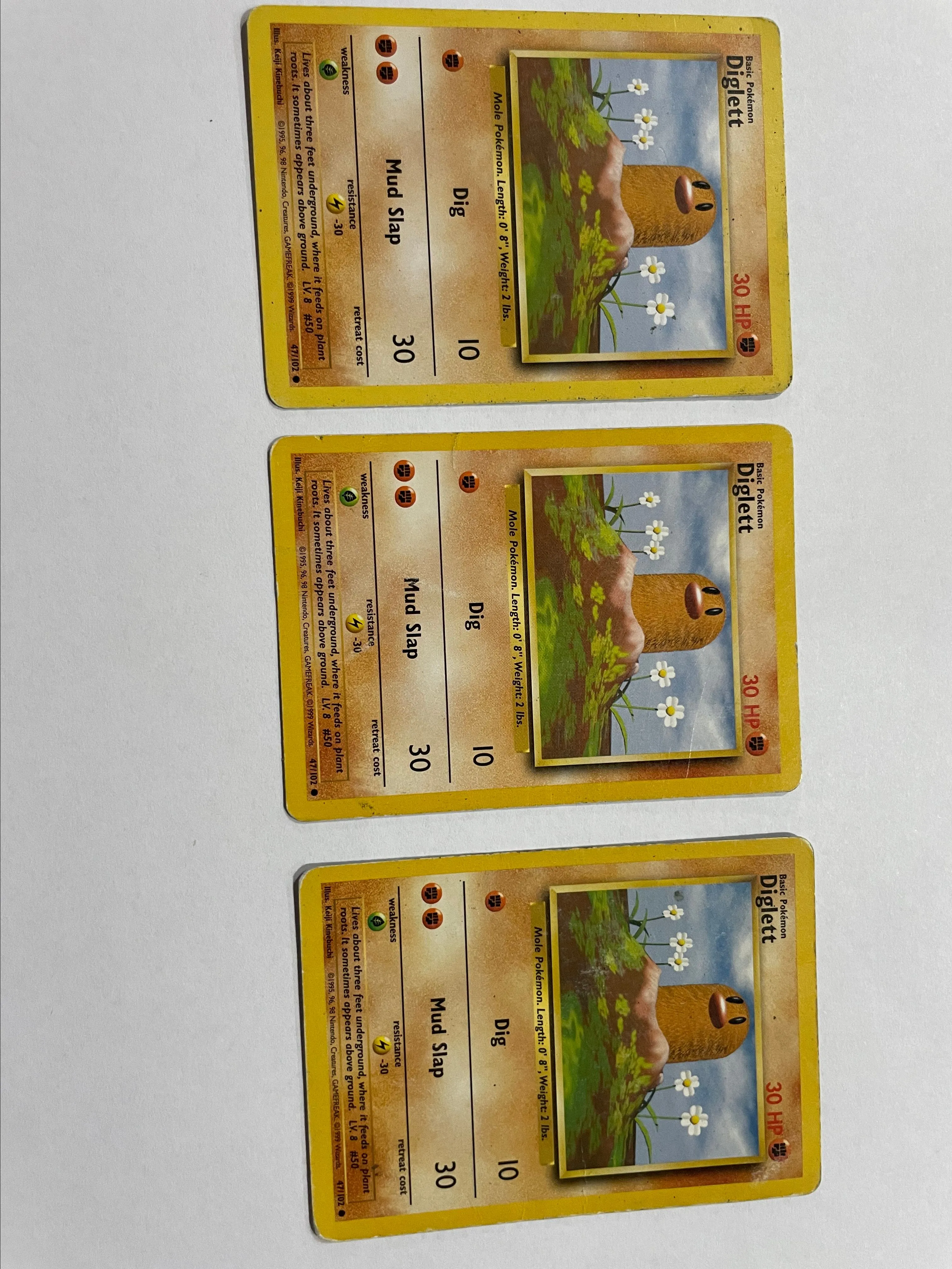 1995 diglett pokemon card value 47 102 1st Edition Diglett (47/102) - Base Set main image 1