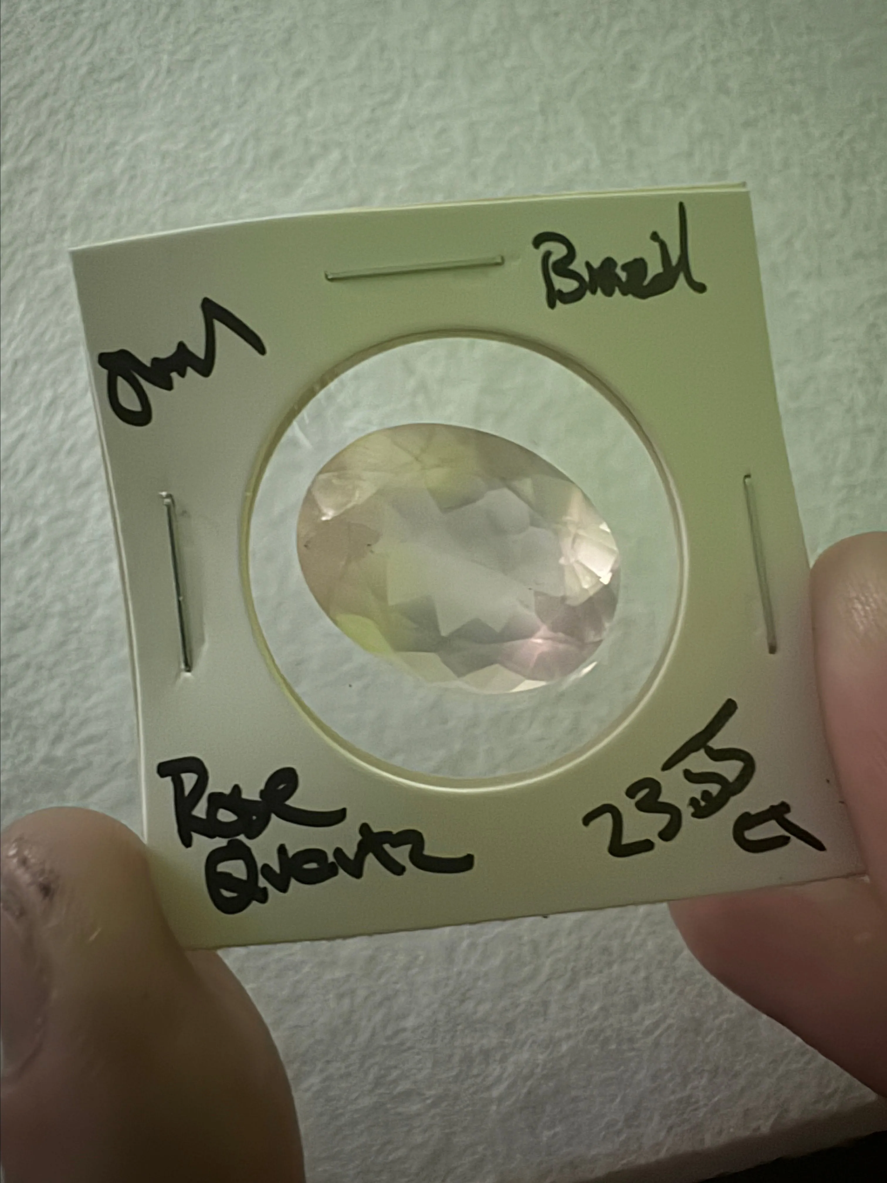 Product image for 23.55CT Rose Quartz Oval Facted - Brazil