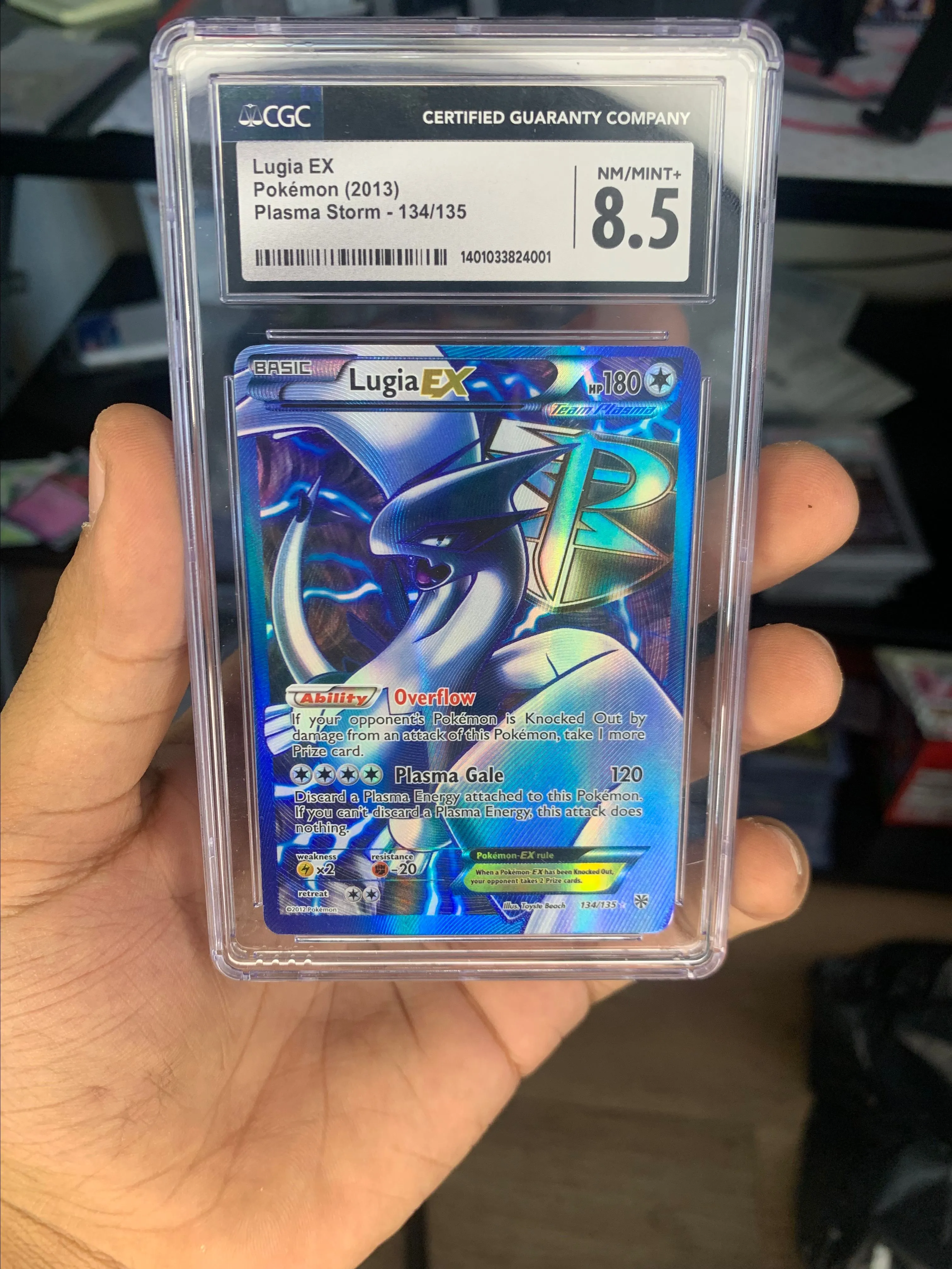 Lugia EX #134 Team Plasma Full Art134/135 Plasma Storm Secret Cgc 8.5 Nm+   Whatnot: Shop, Sell, Connect