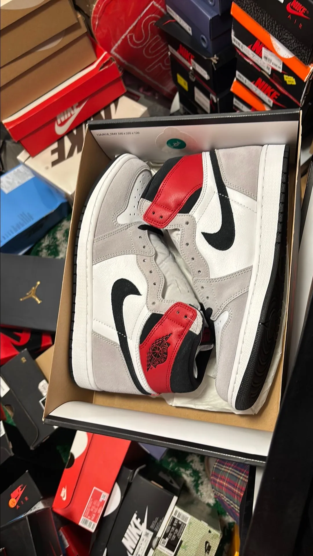 Product image for Jordan retro 1 high smoke grey size 10