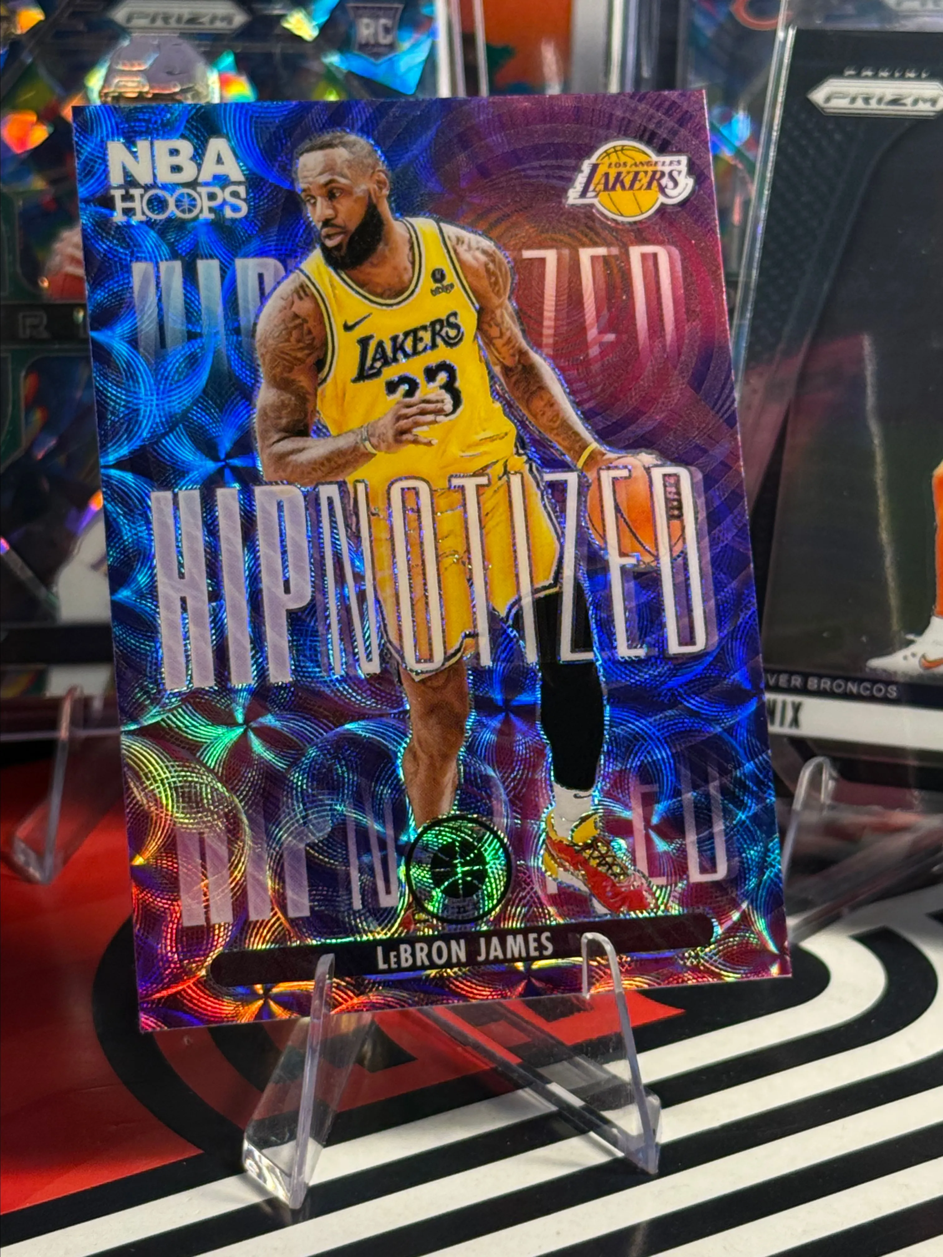Product image for 2023-24 NBA HOOPS Premium Stock LEBRON JAMES HIPNOTIZED CASE HIT SSP 🔥🔥