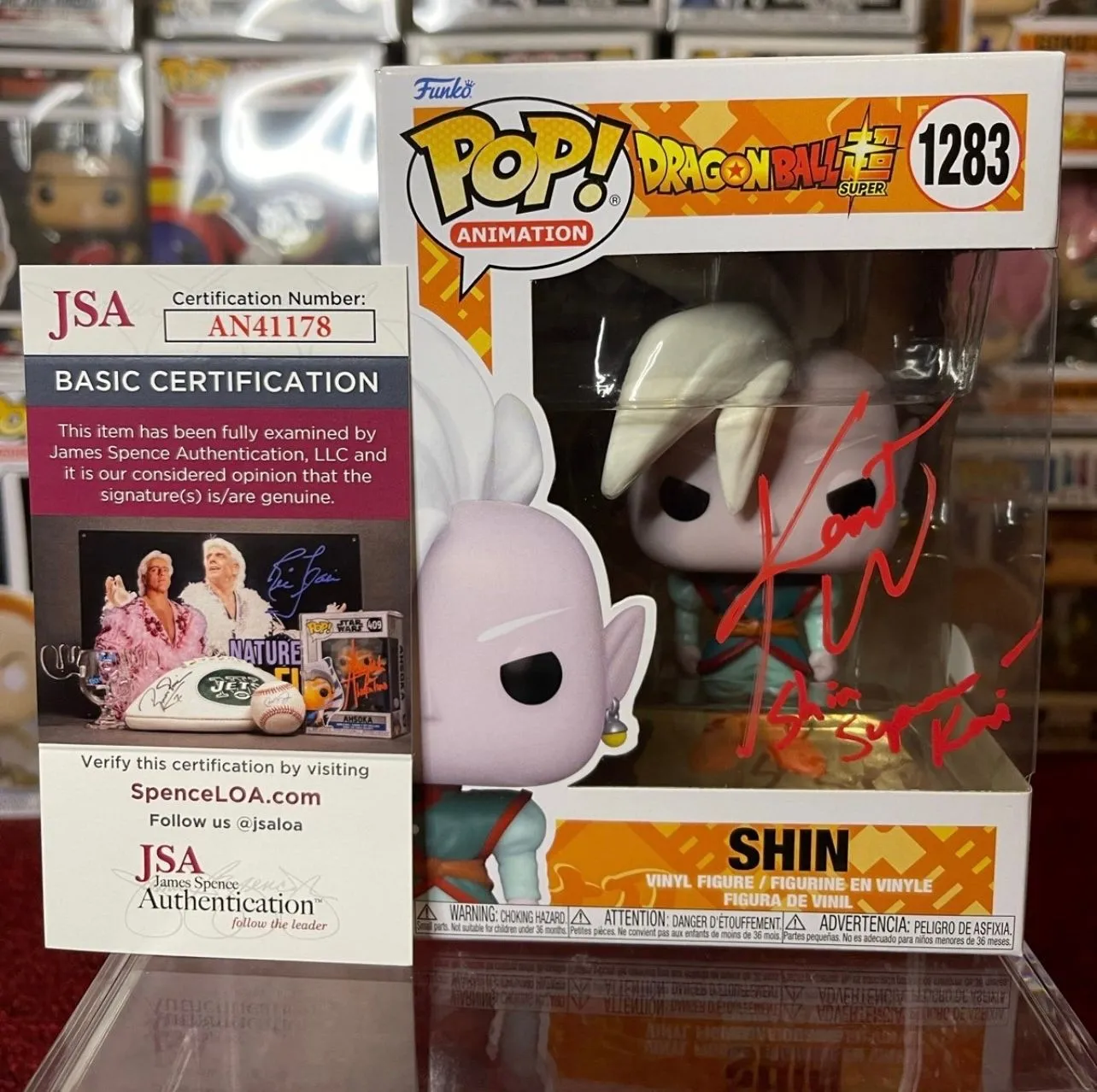 Product image for Dragon Ball Anime Shin #1283 signed Kent Williams JSA COA