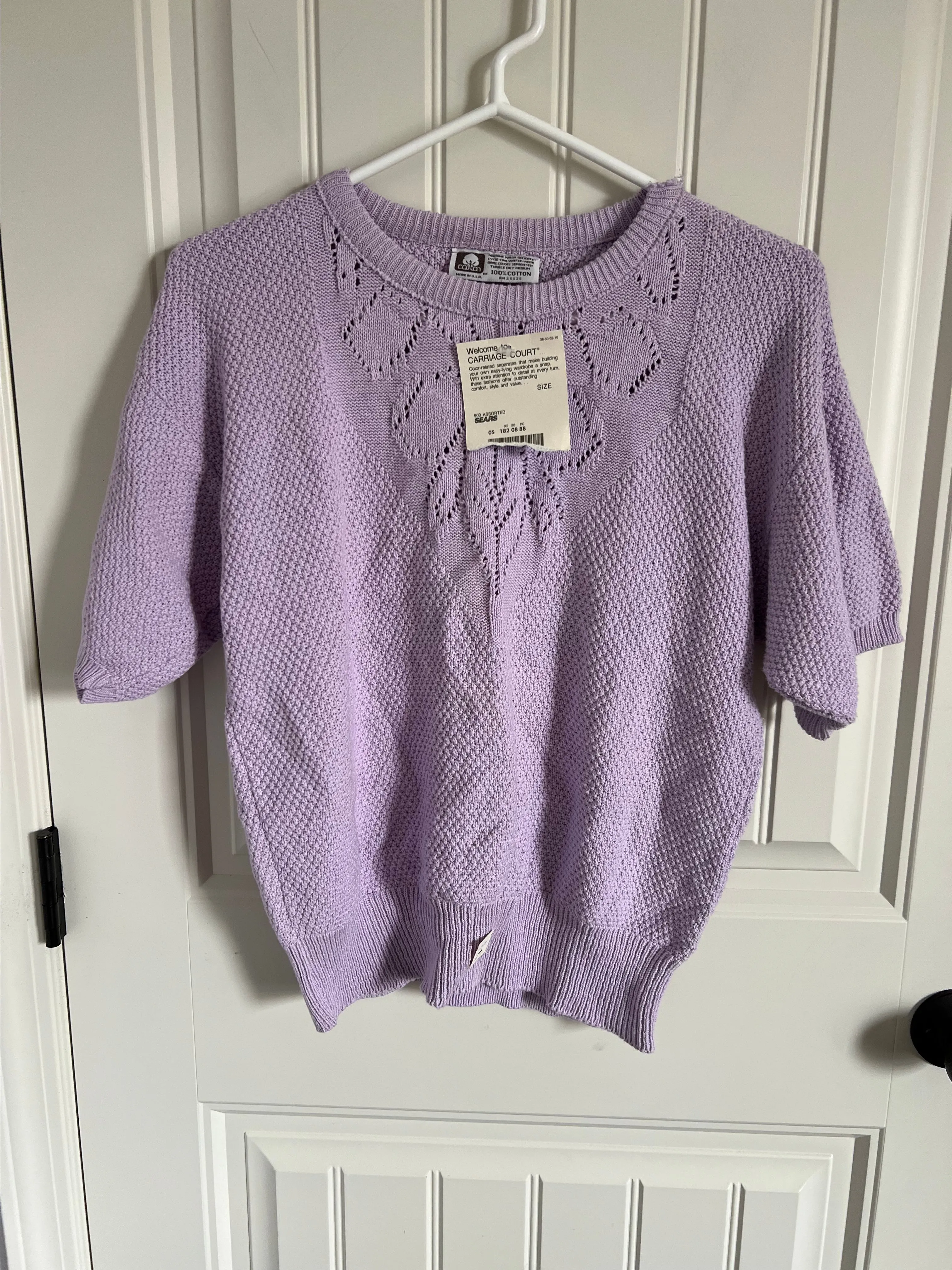 Product image for Sears carriage court purple sweater top