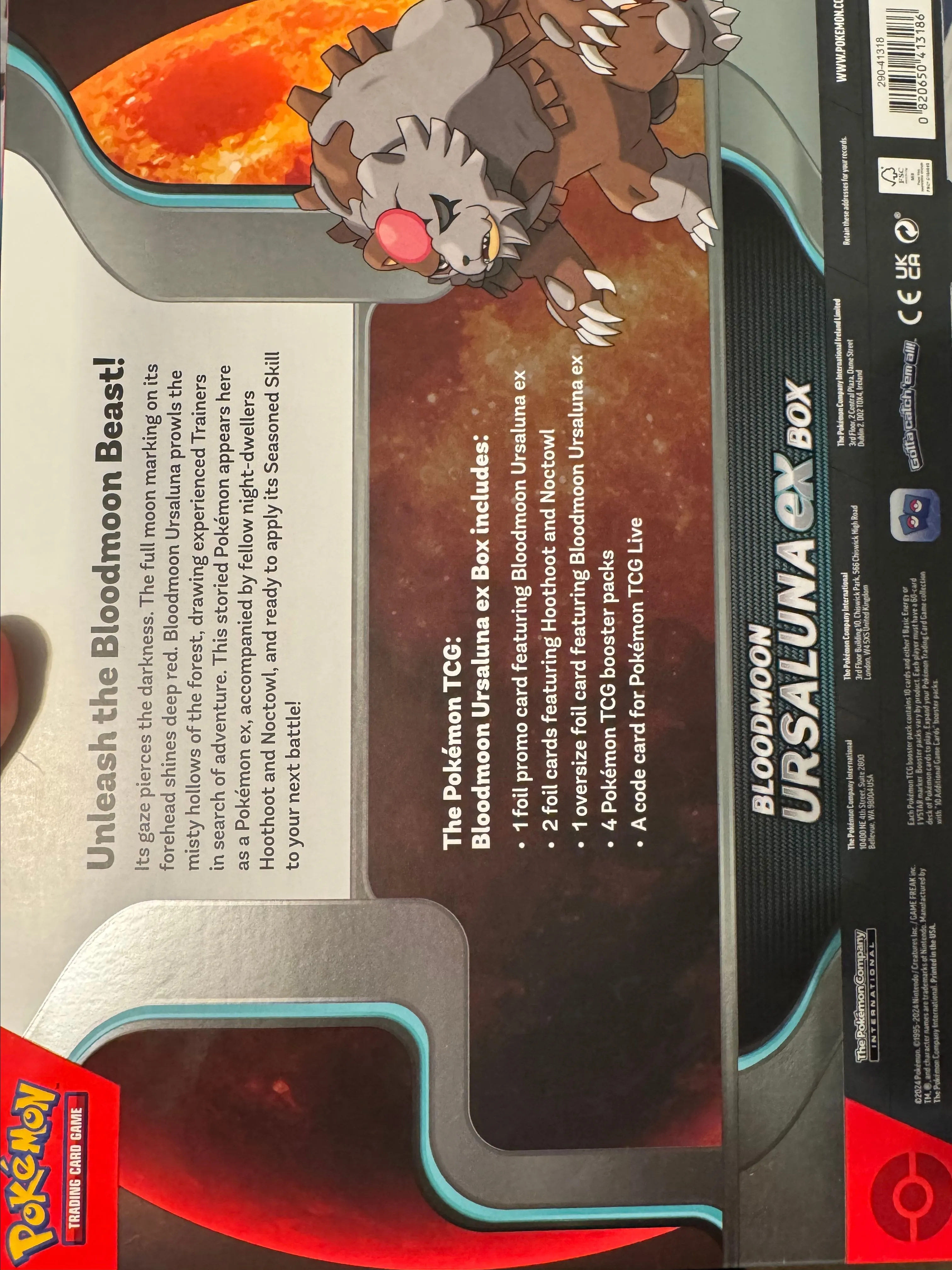 pokémon - trading card game: bloodmoon ursaluna ex box Ascended Heroes Pokemon Pokemon – TCG Game – New Factory Sealed Pokemon Cards Captured in a crystal Bloodmoon Ursaluna EX 2025 Pokemon