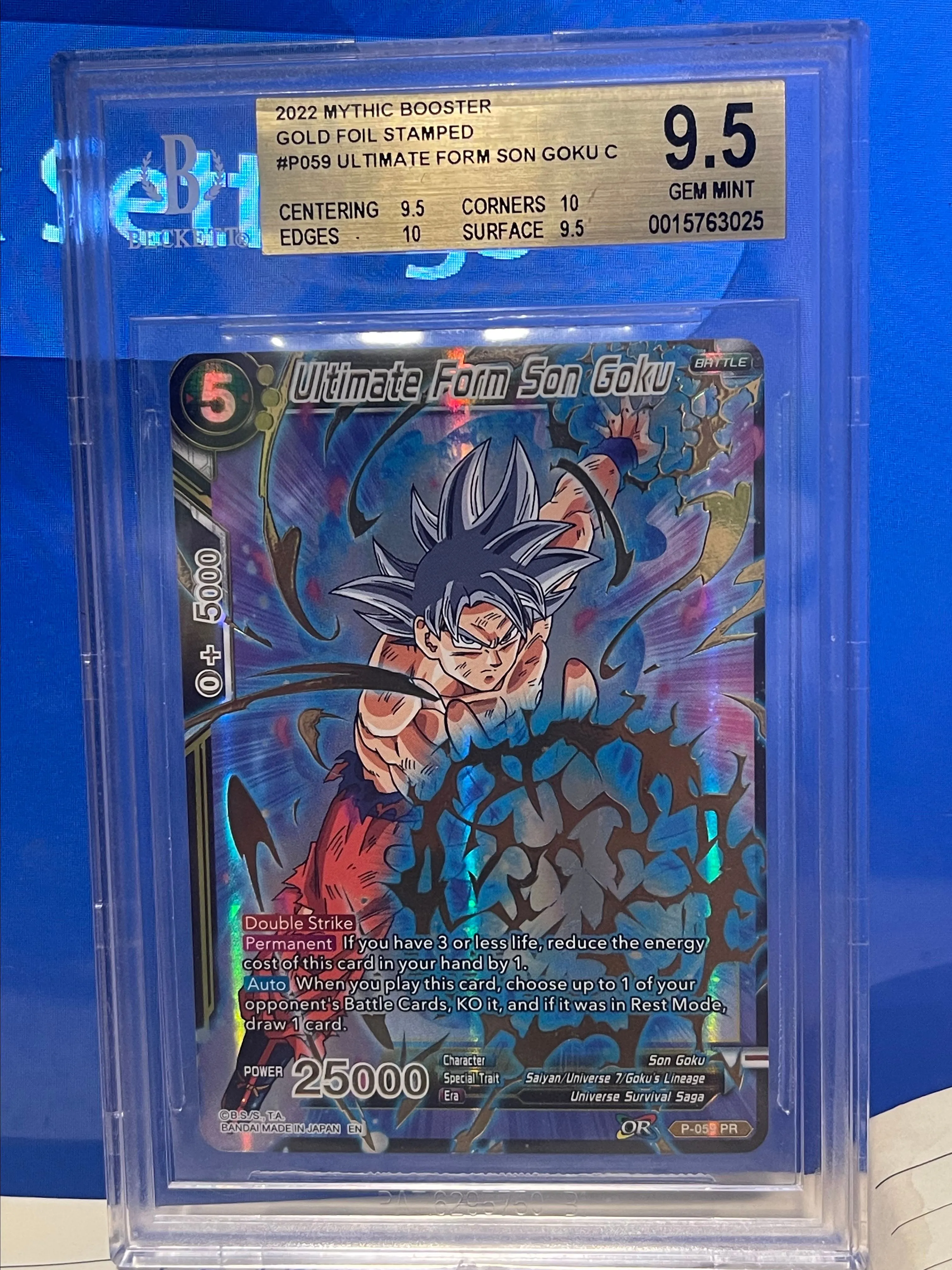 Product image for Ultimate Form Son Goku BGS Gem Mint 9.5