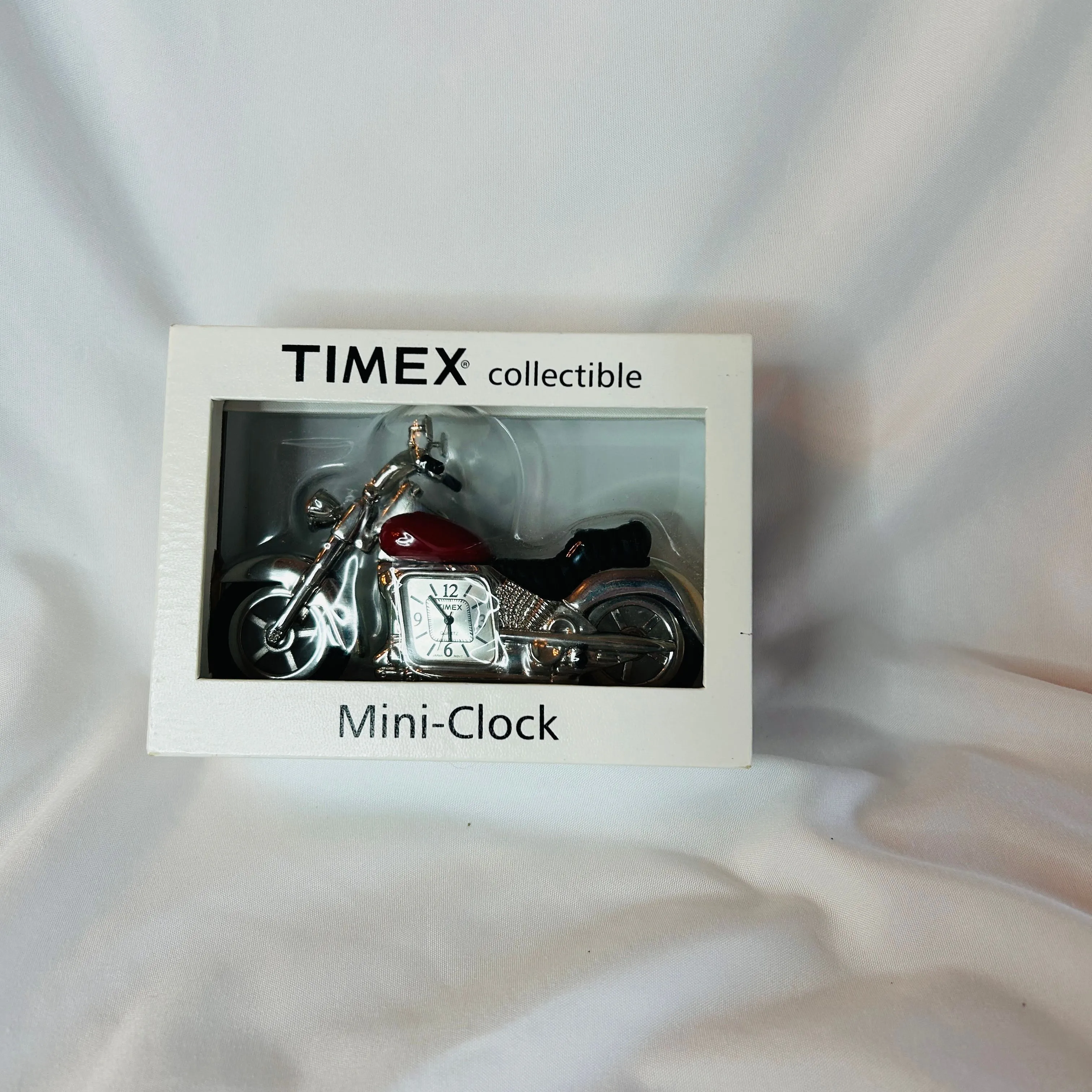 Product image for Timex Collectible Motorcycle Mini Clock New W/Instructions