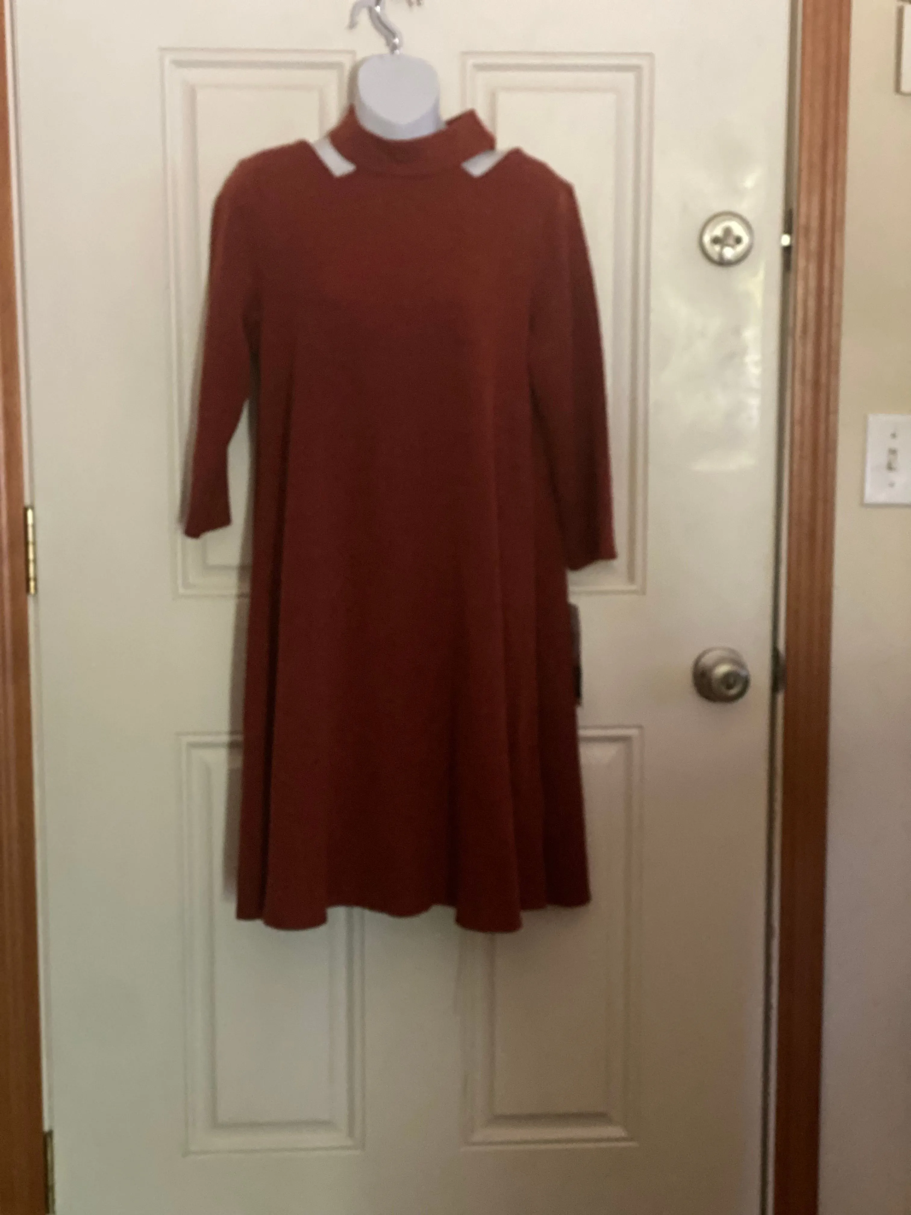 Product image for Perceptions Cold Shoulder Sweater Dress size M NWT