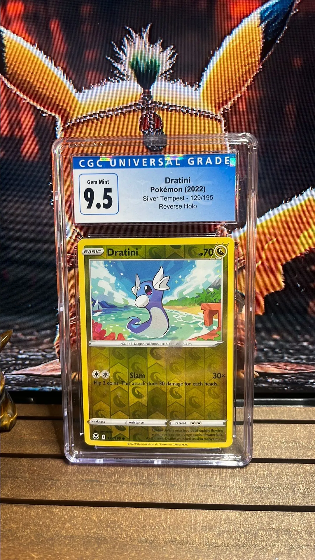 Product image for CGC 10 - Dratini Reverse Holo/Silver Tempest