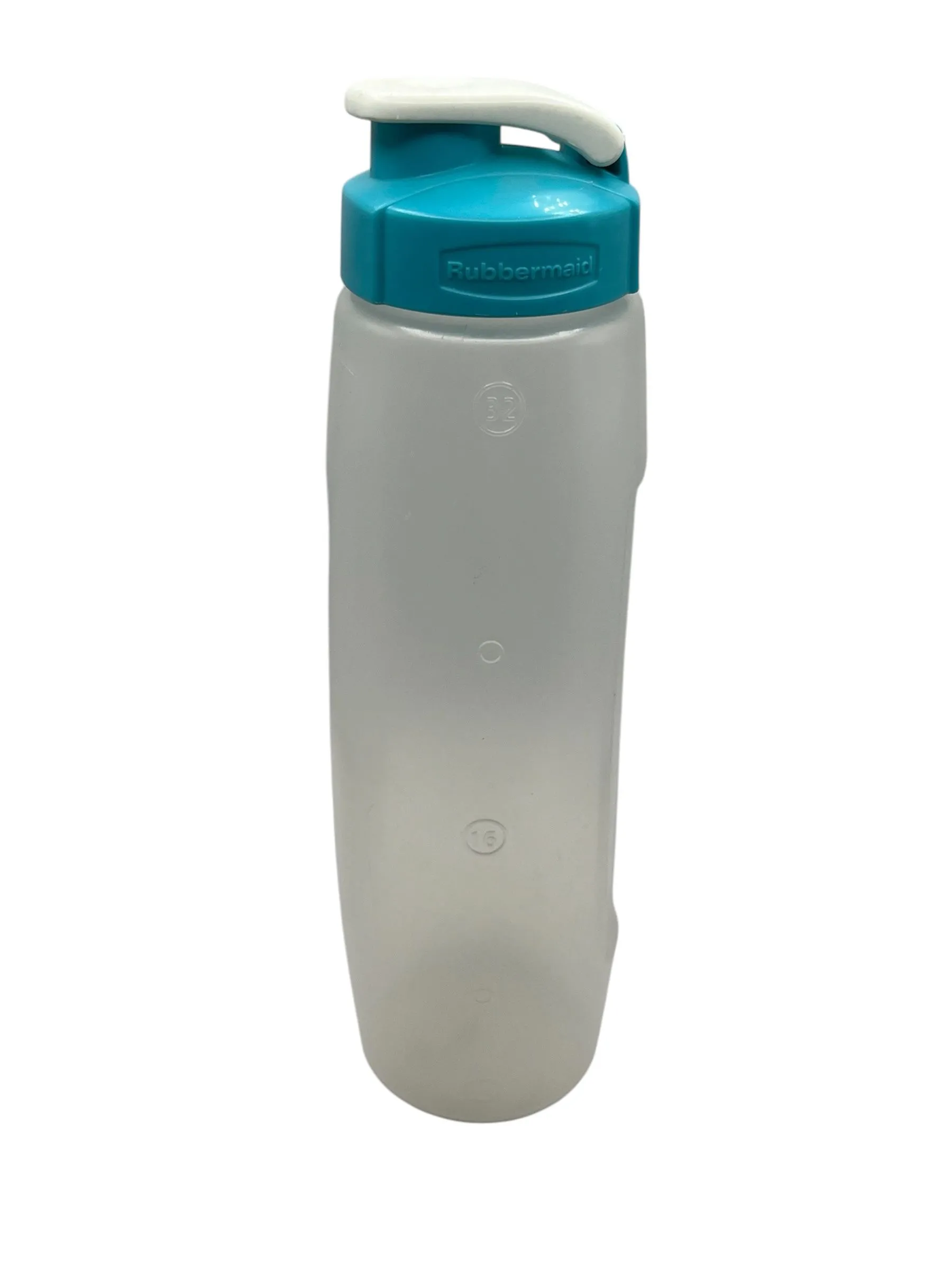 Product image for Vintage Rubbermaid Servin Saver 32 Oz Drink Beverage Bottle Teal Lid 7F86 Used