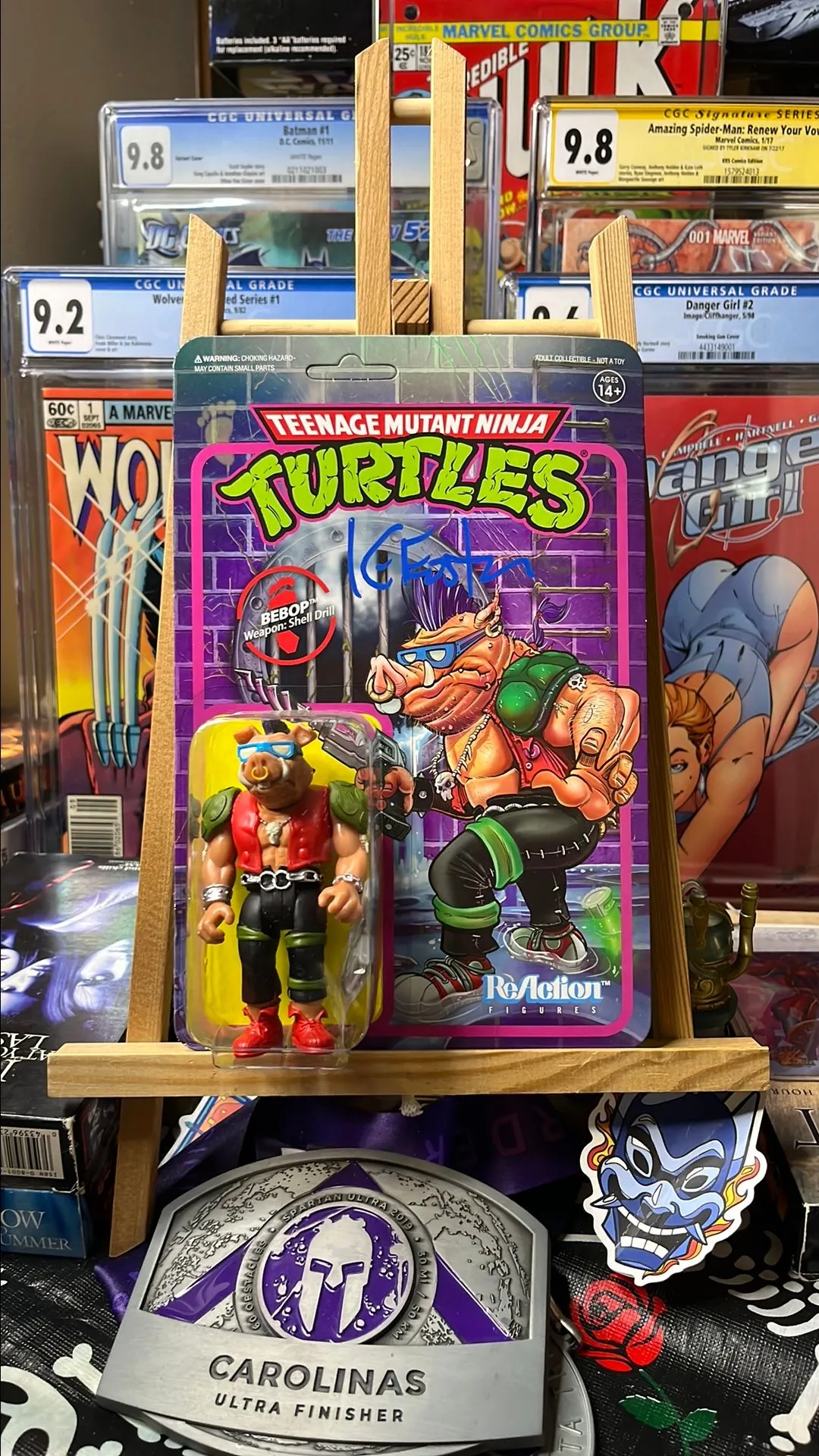 Product image for Tmnt bebop signed with coa