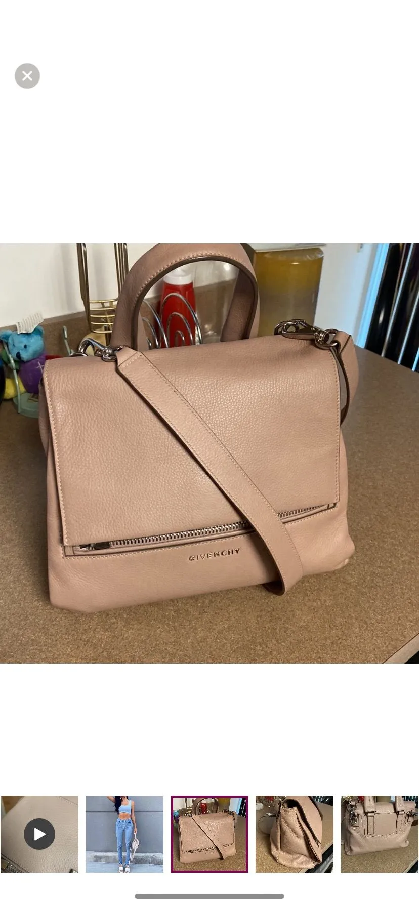 Product image for Givenchy Pandora Pure Satchel Small Leather Bag