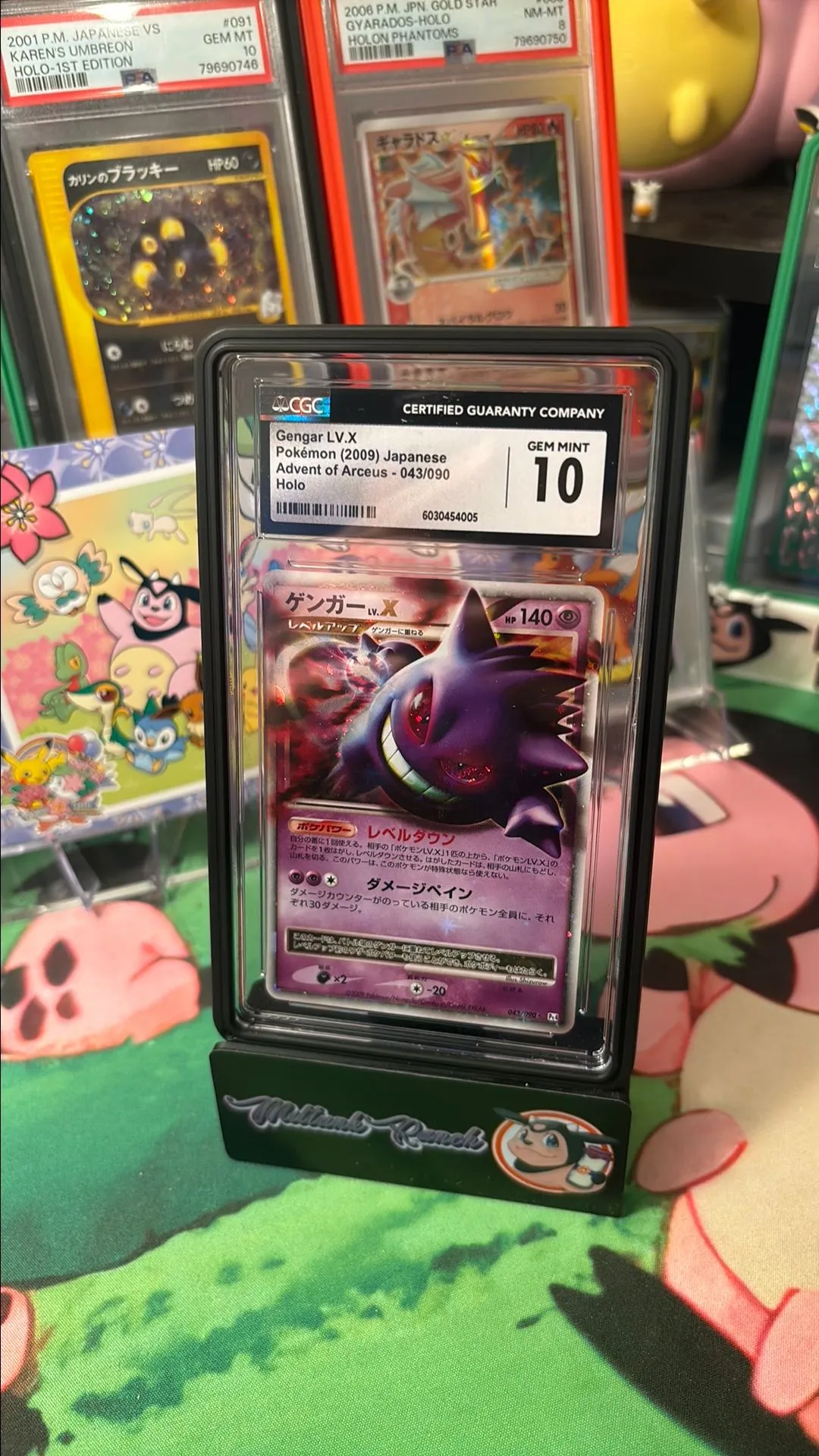 Product image for GENGAR LV.X  *UNLIM* A of A CGC GEM MINT 10 *POP 1, 1H*