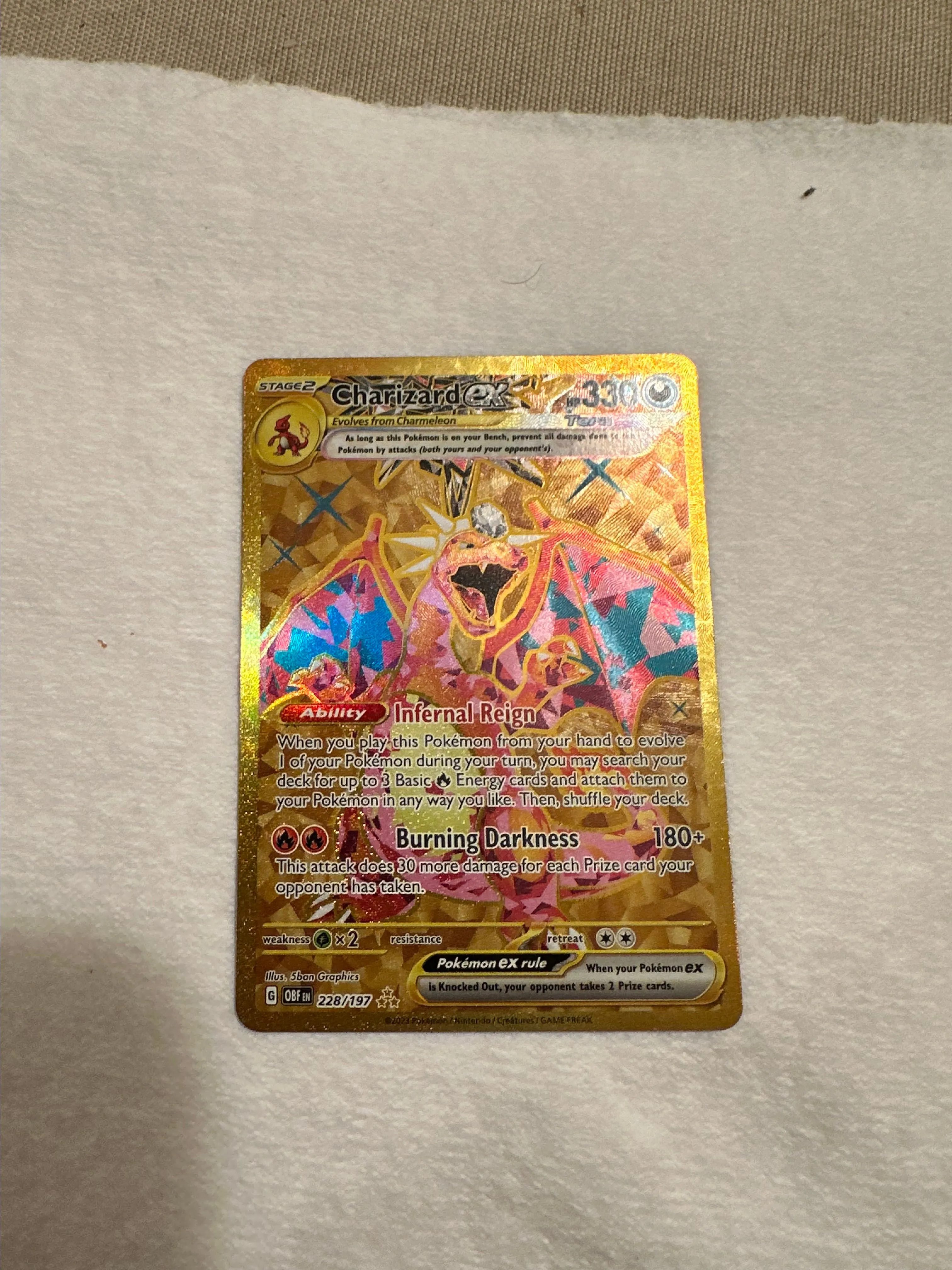 Obsidian Flames Gold Charizard  Whatnot: Shop, Sell, Connect