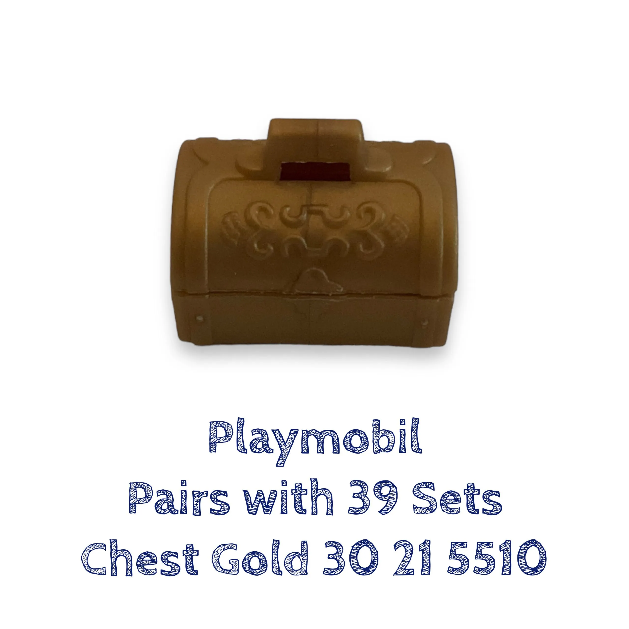 Product image for Playmobil Treasure Chest Gold Pairs with 39 Sets Replacement Part 30215510