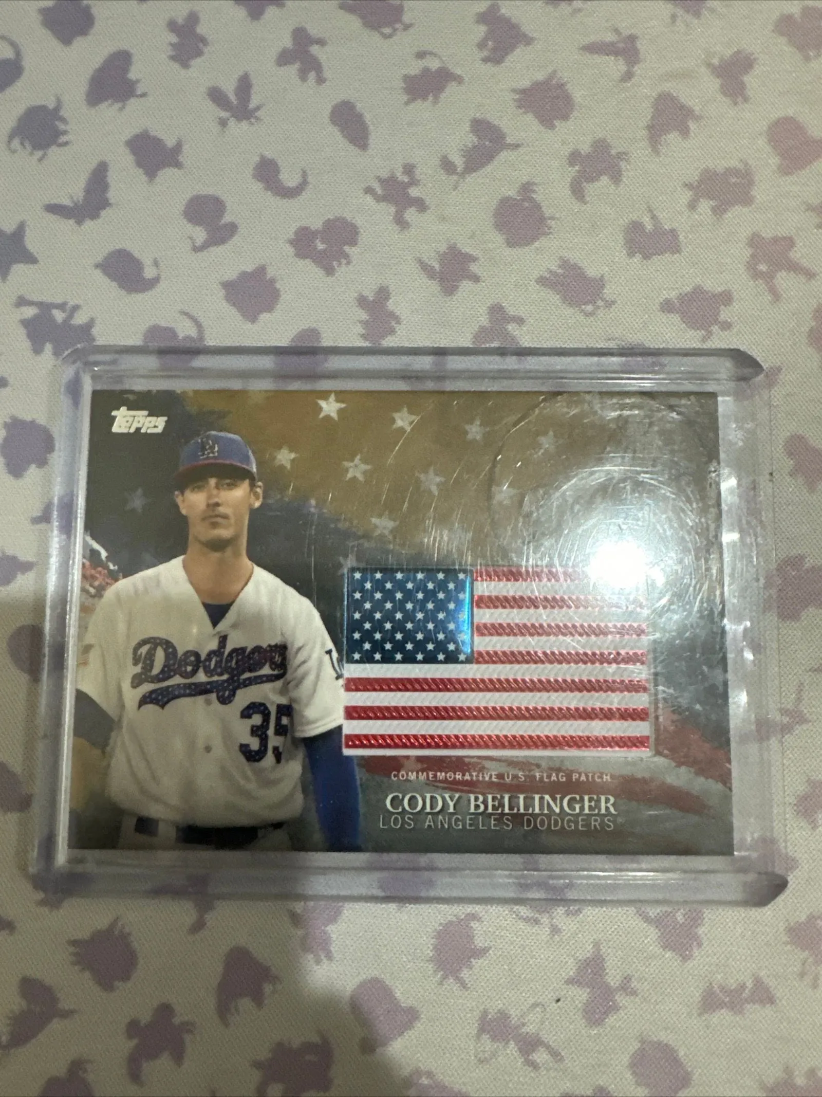 Product image for 2018 Topps - MLB Independence Day Patches Gold #IDML-CB Cody Bellinger /99