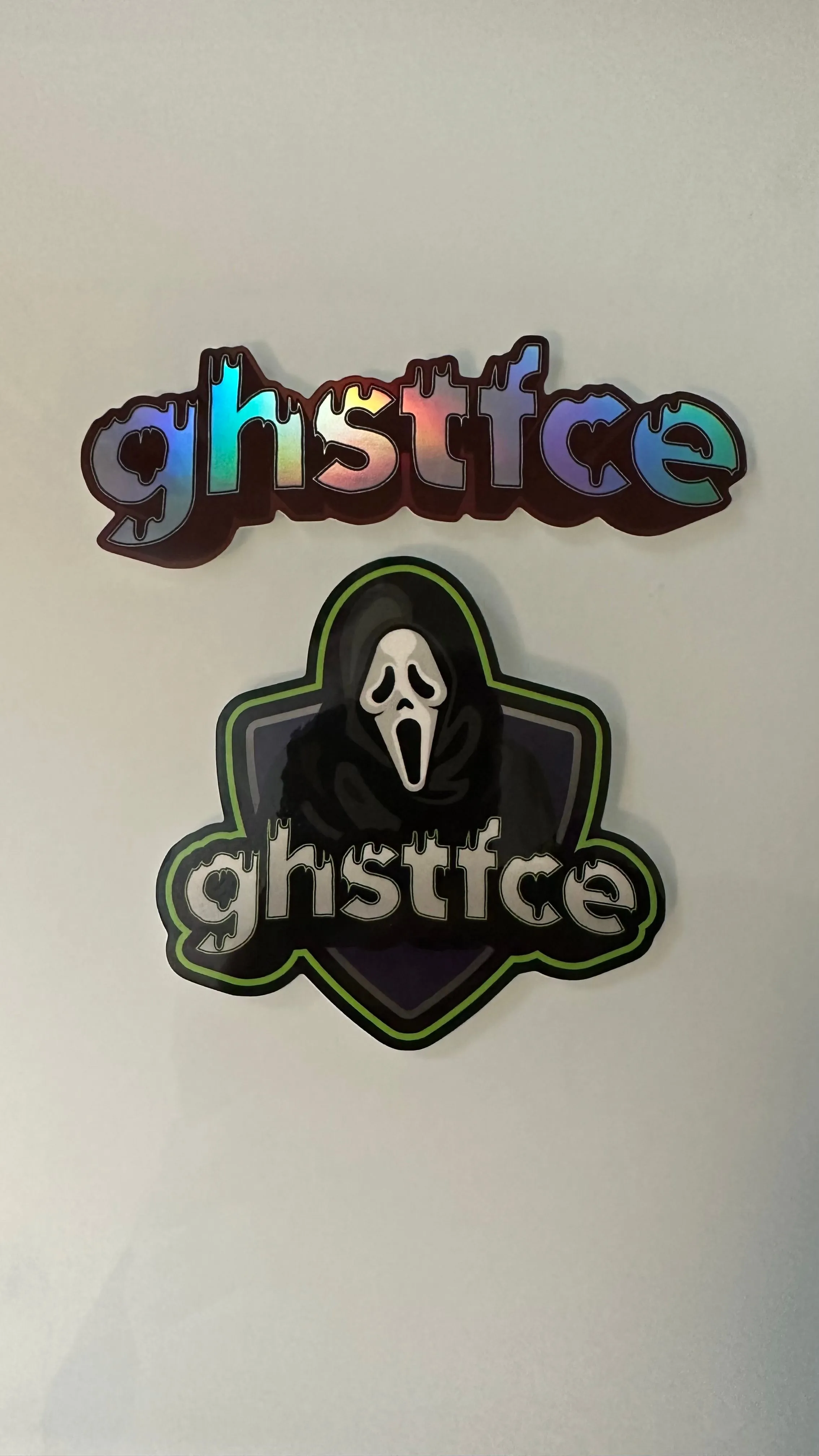 Product image for GHSTFCE sticker 2 pack