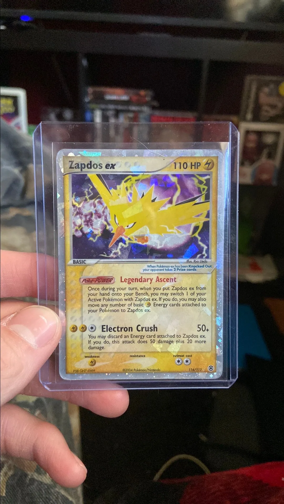 credit card stickers pokemon POKEMON S/V 151 - ZAPDOS EX FULL ART ULTRA RARE 202/165 main image 0