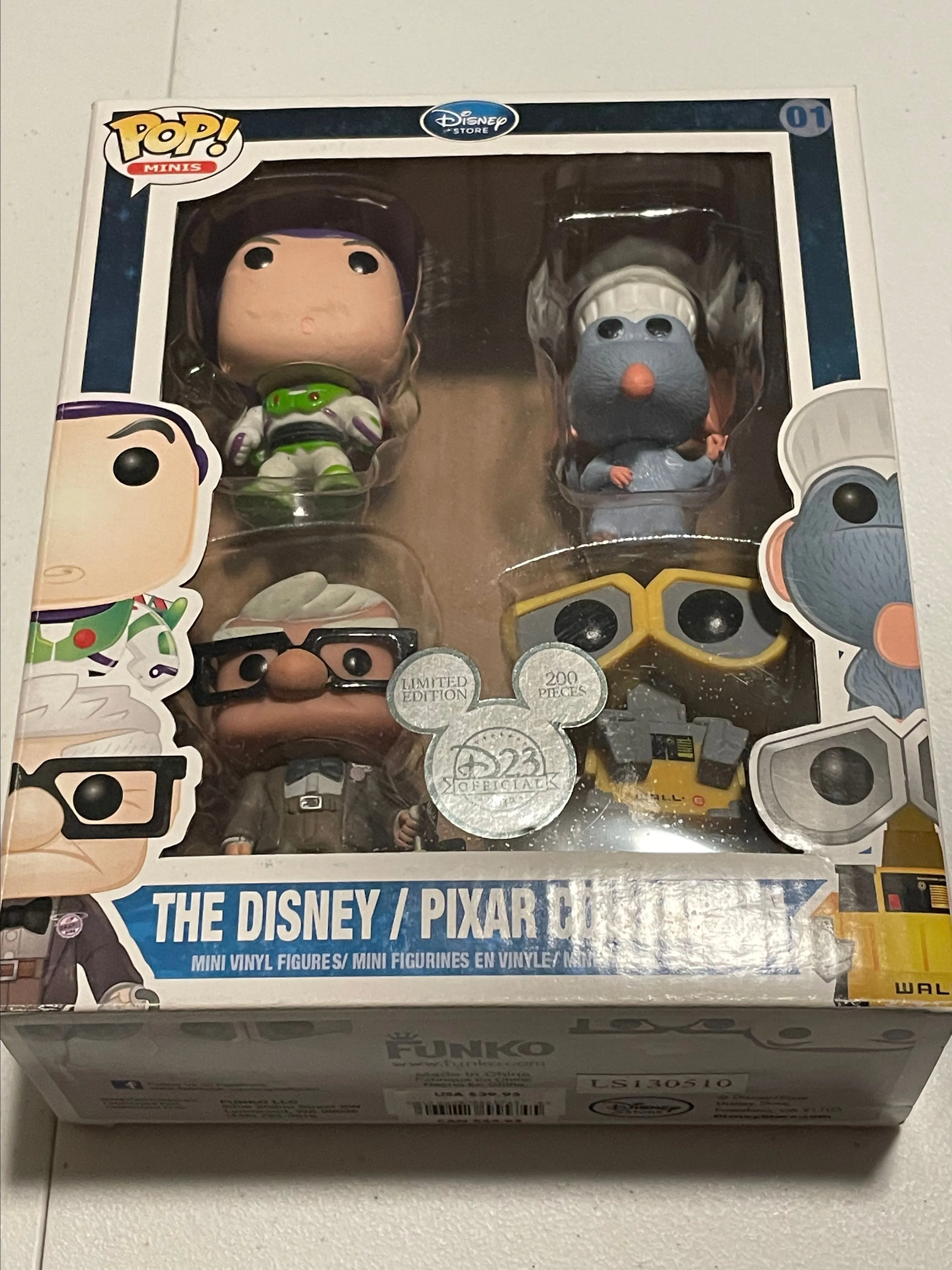 Product image for D23 2013 Pixar 4 Pack LE 200