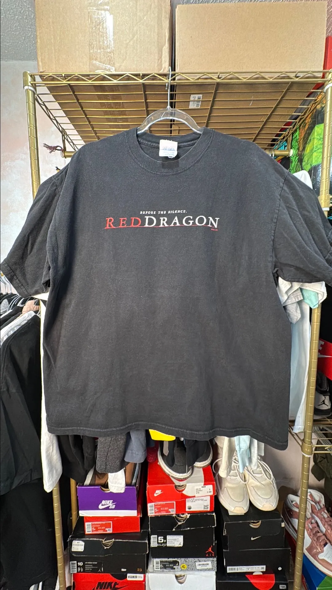Product image for 2002 Red Dragon Hannibal Lecter Movie Promo Tee XL 23x27