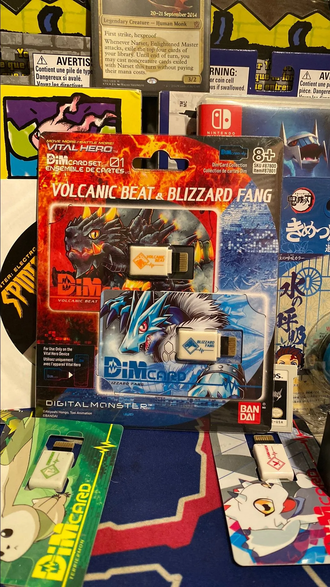Digimon Vital Bracelet Digital Monster DIM card Volcanic beat & Blizzard  Fang  Whatnot: Shop, Sell, Connect