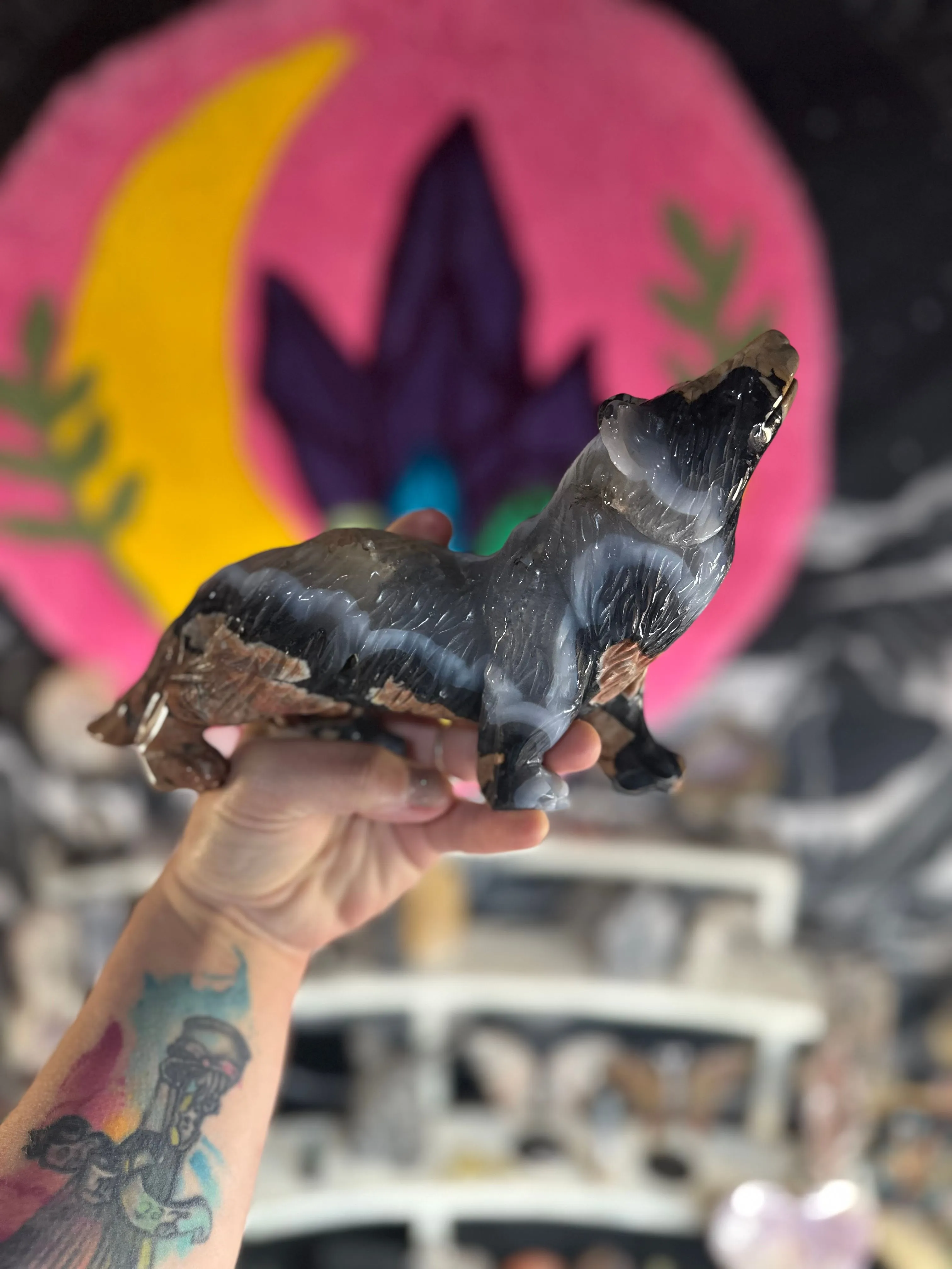 Product image for Volcano Agate Wolf