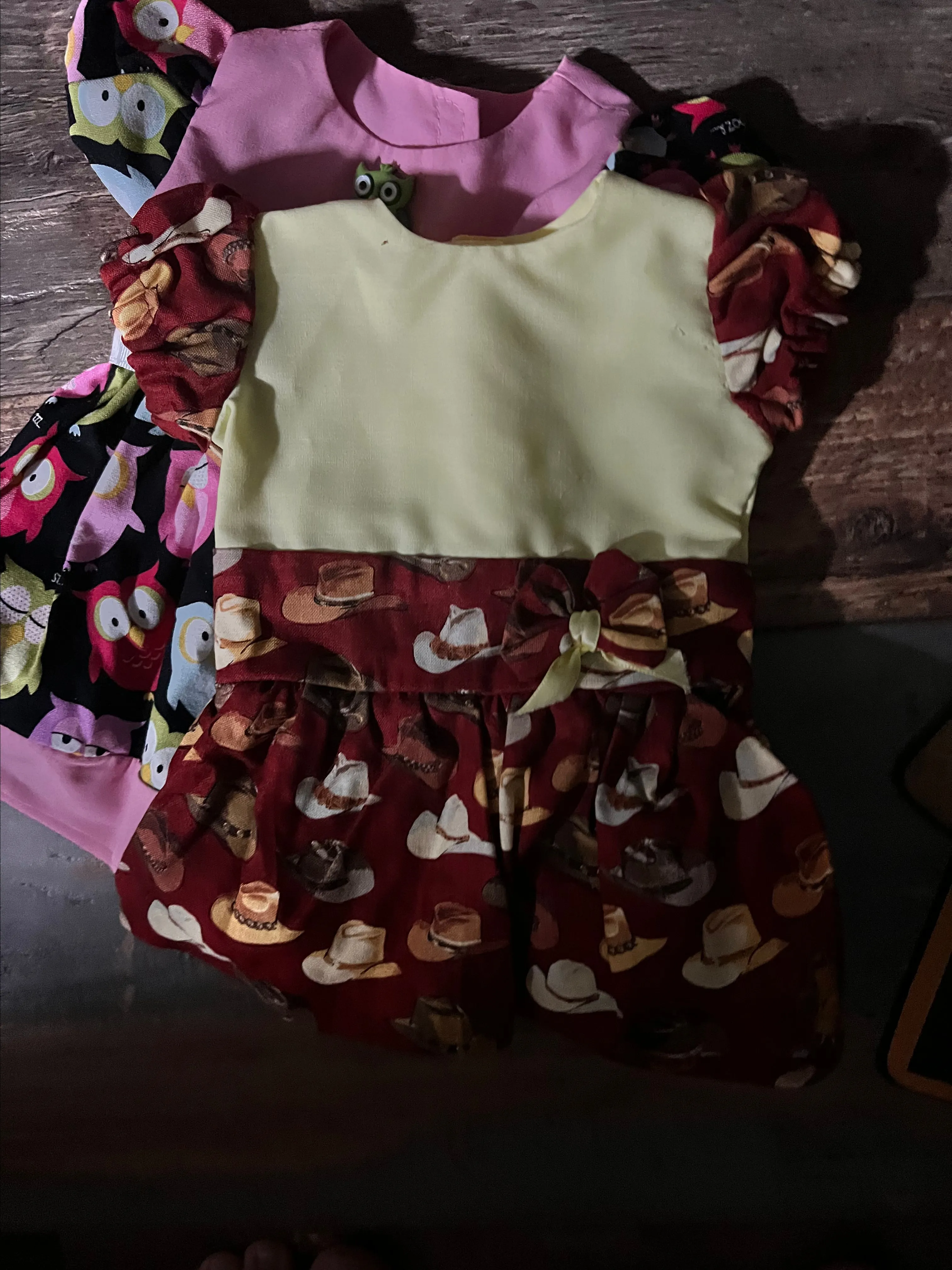 Product image for Vintage cowboy cowgirl doll dress, made for American Girl doll