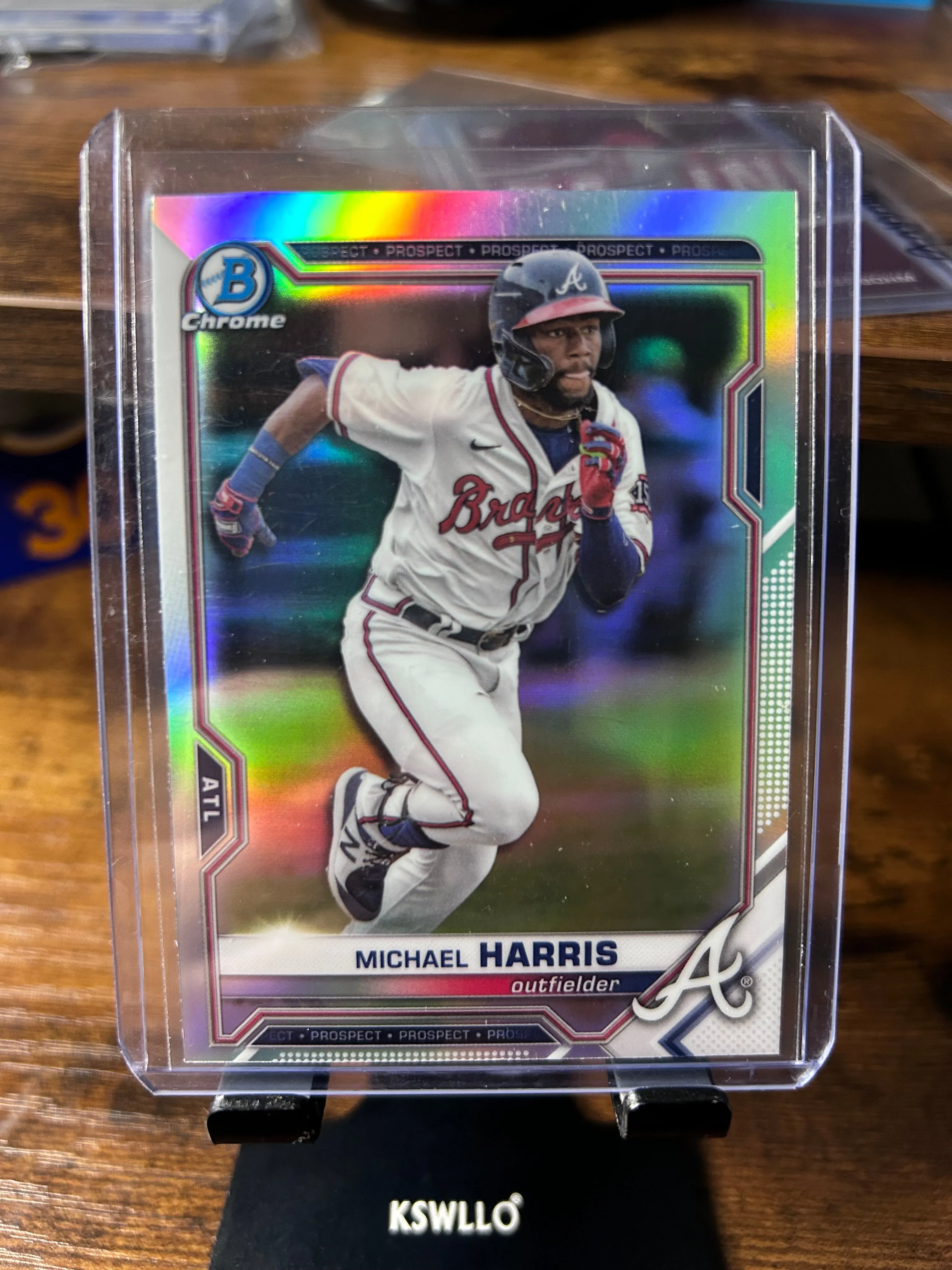 Product image for Michael Harris II 2021 Bowman Draft Chrome Refractor BDC-86 Atlanta Braves RC