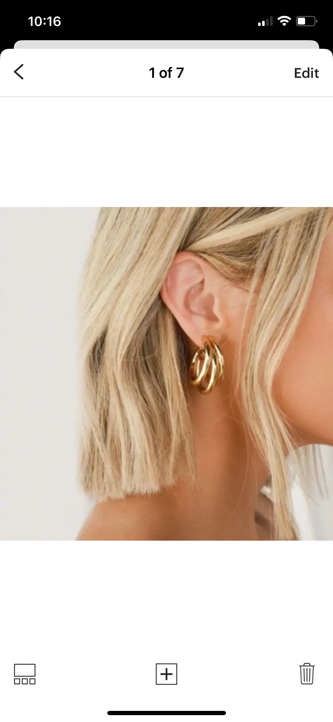 Product image for Triple Hoop Earring