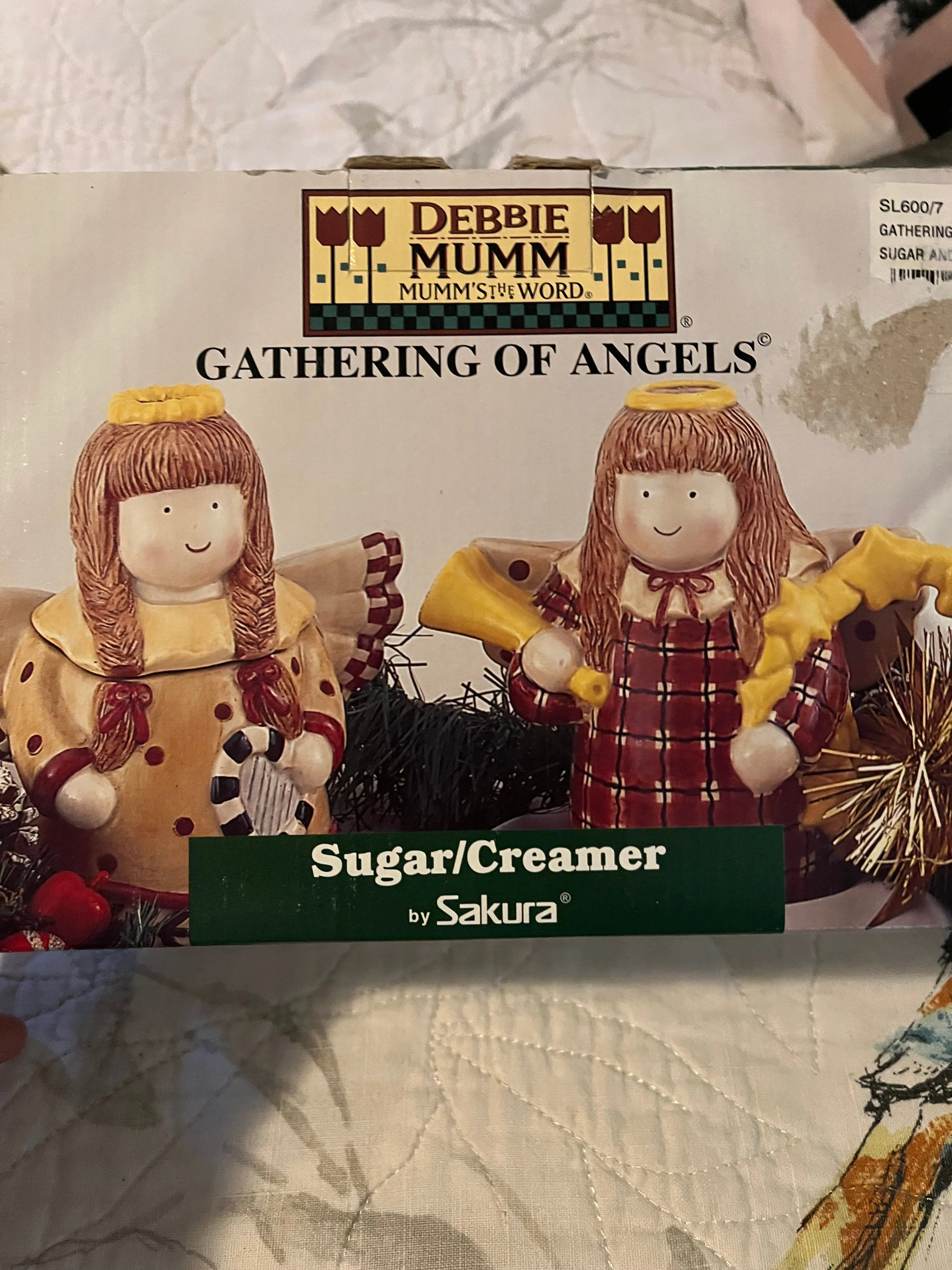 Product image for Vintage! Debbie Mumm Sugar & Creamer