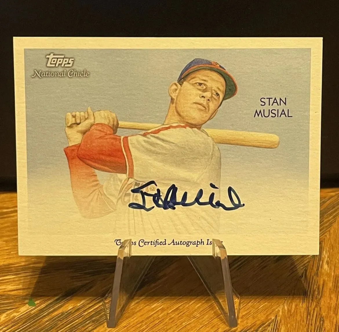 Product image for 1/1 Stan Musial Auto 2010 Topps National Chicle Red Umbrella Back #NCA-SM - Cardinals HOF