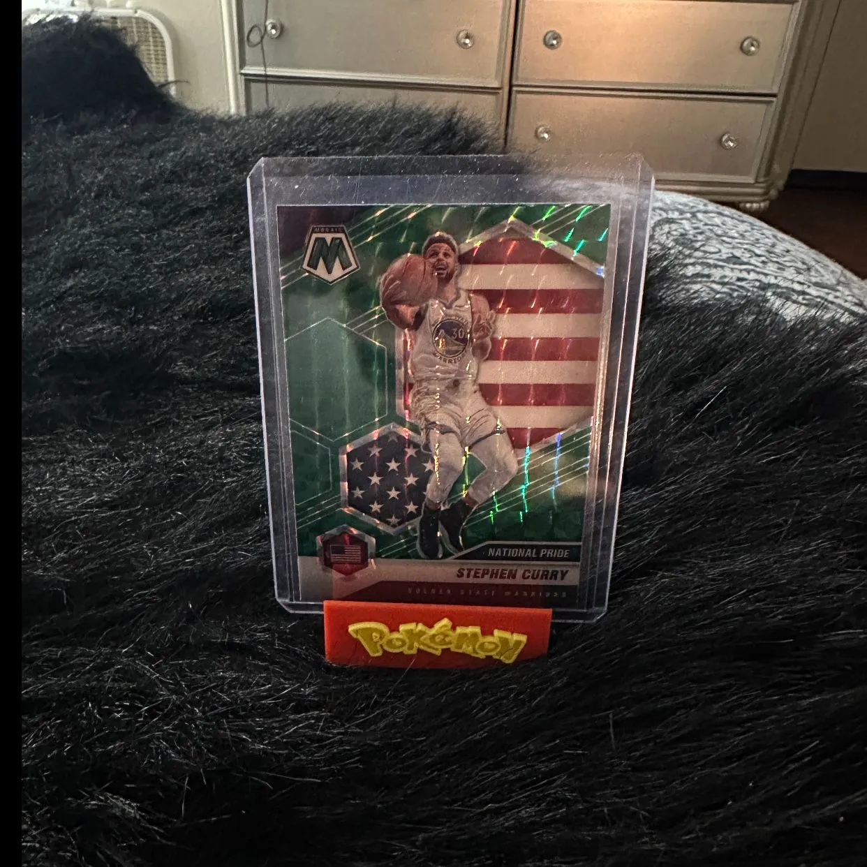 Product image for Stephen Curry GREEN Mosaic panini #249
