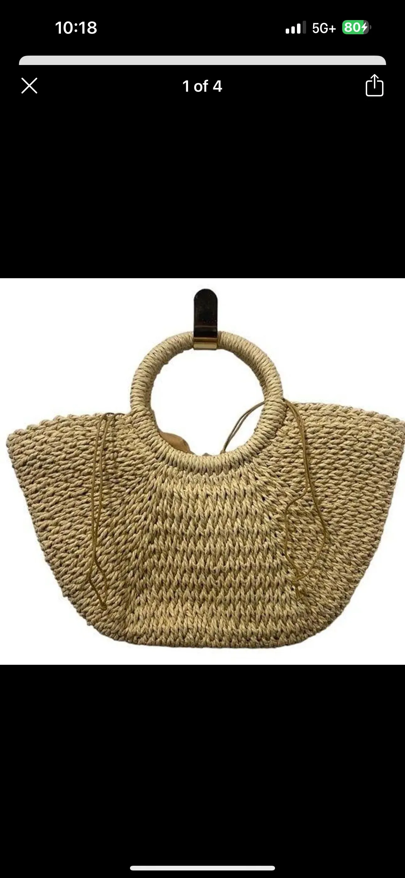 Product image for Summer Ratan Top Handle Bag