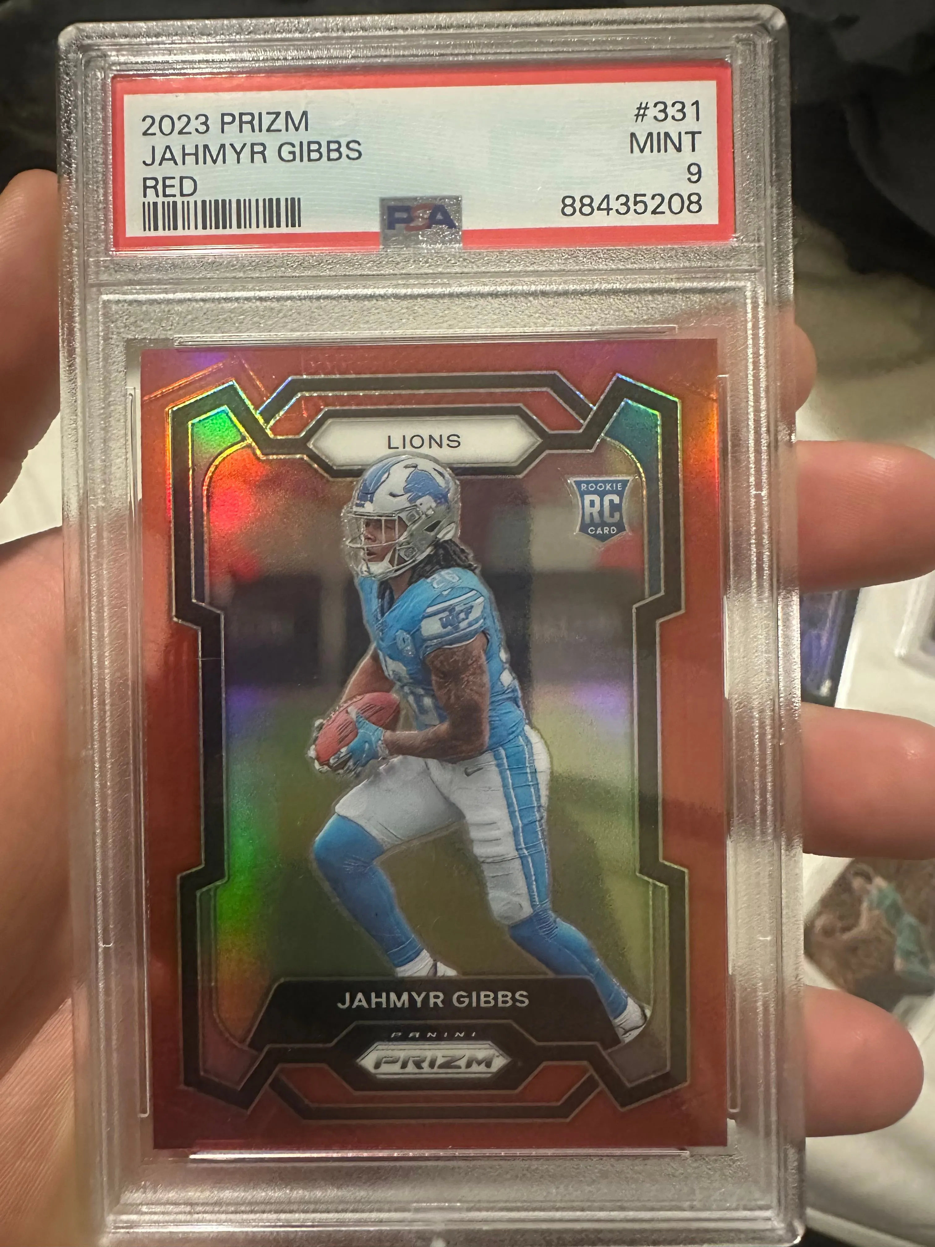 Product image for Jahmyr Gibbs Red prizm ssp