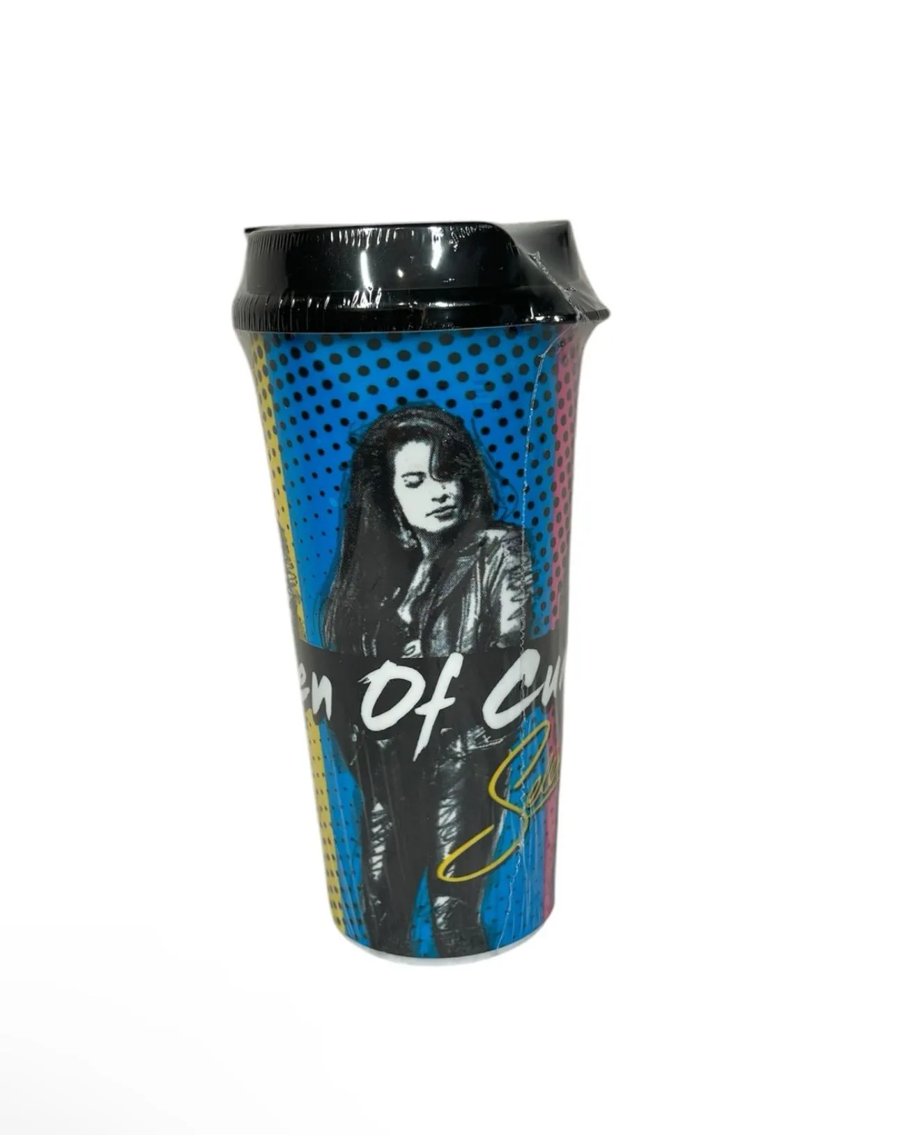Product image for Selena Stripes Exclusive Multi Color Plastic Fiesta Del Floral Tumbler