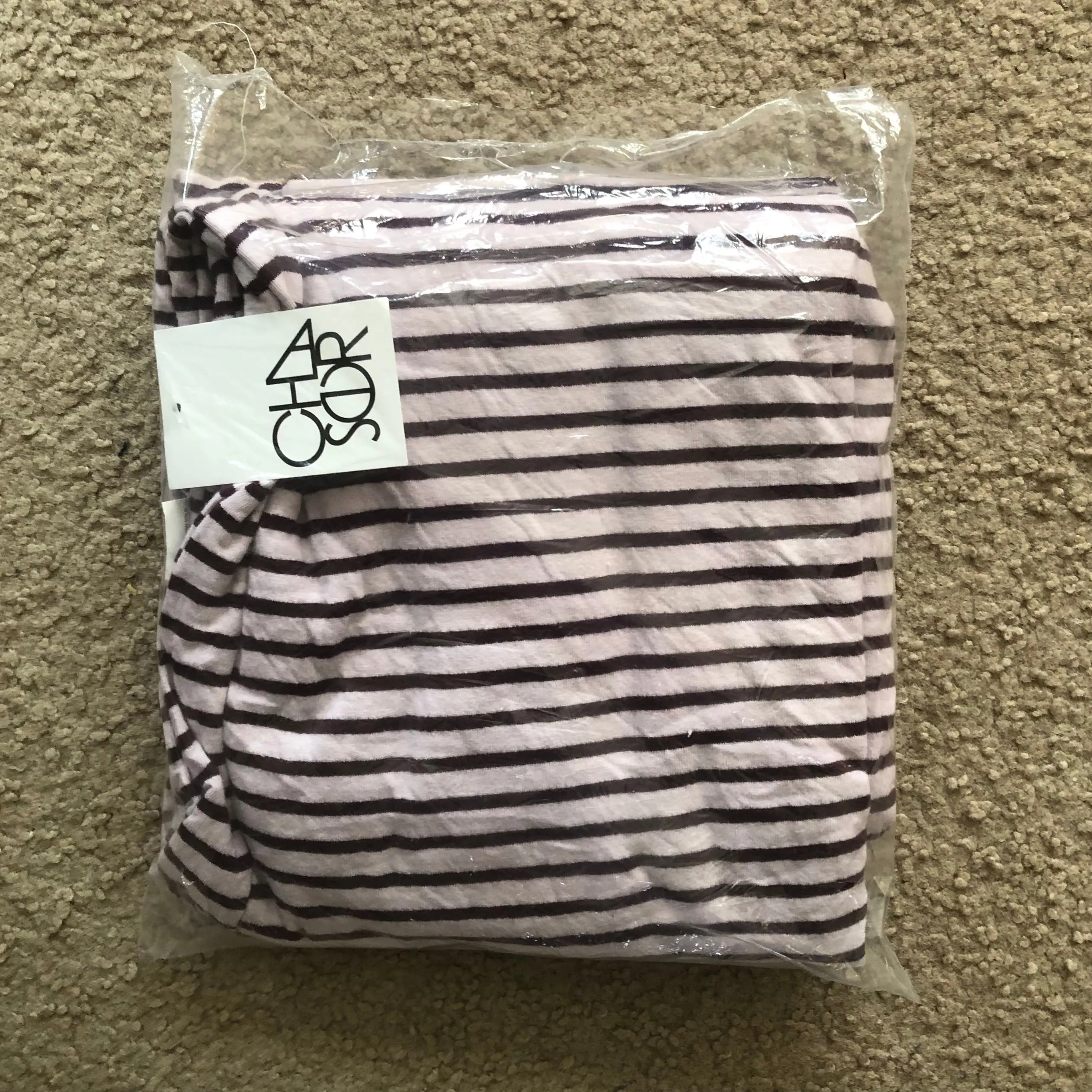 Product image for 03| Chaser Purple Striped Infinity Scarf NWT